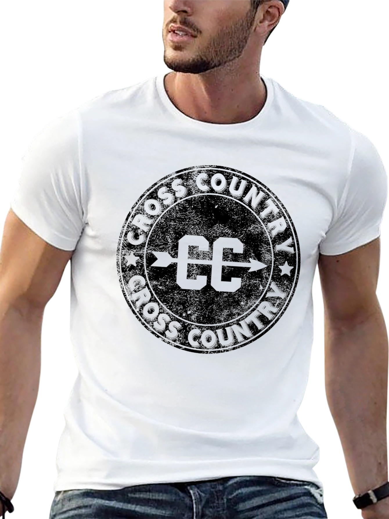 Cross Country CC Graphic T-Shirt - Black