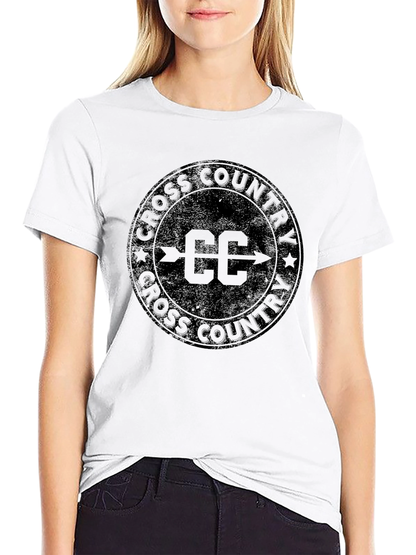 Cross Country CC Graphic T-Shirt - Black