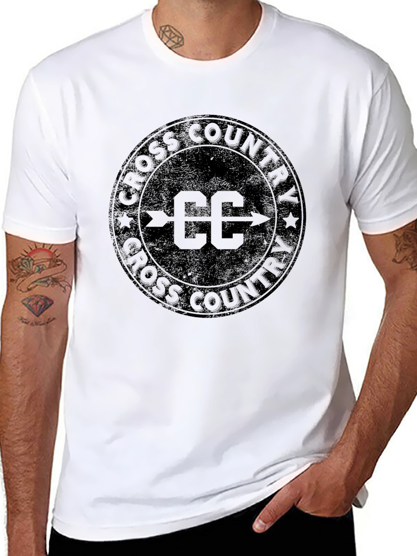 Cross Country CC Graphic T-Shirt - Black