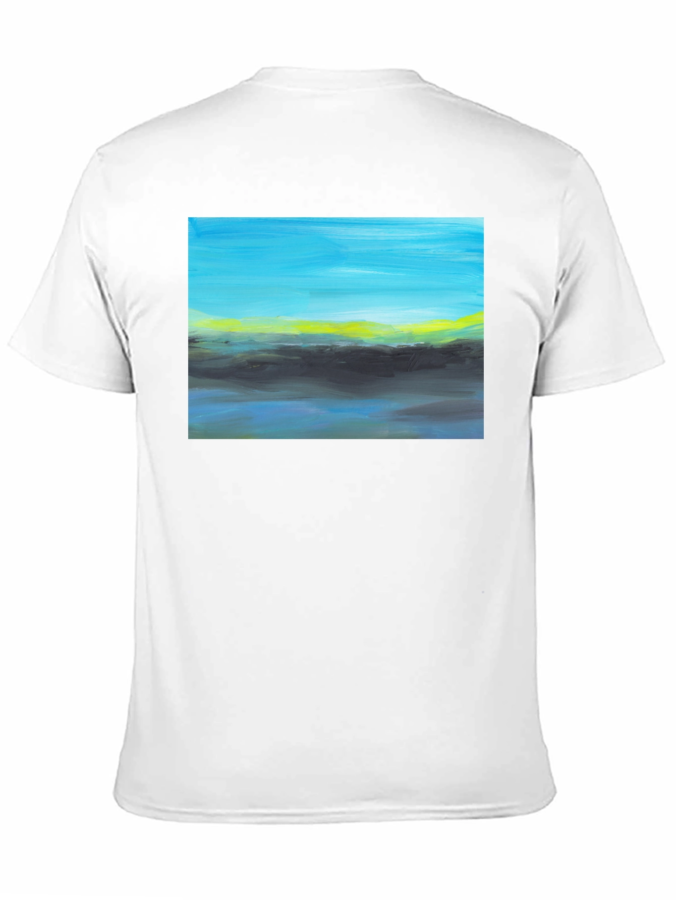 Abstract Landscape Graphic Tee - Modern Art Shirt