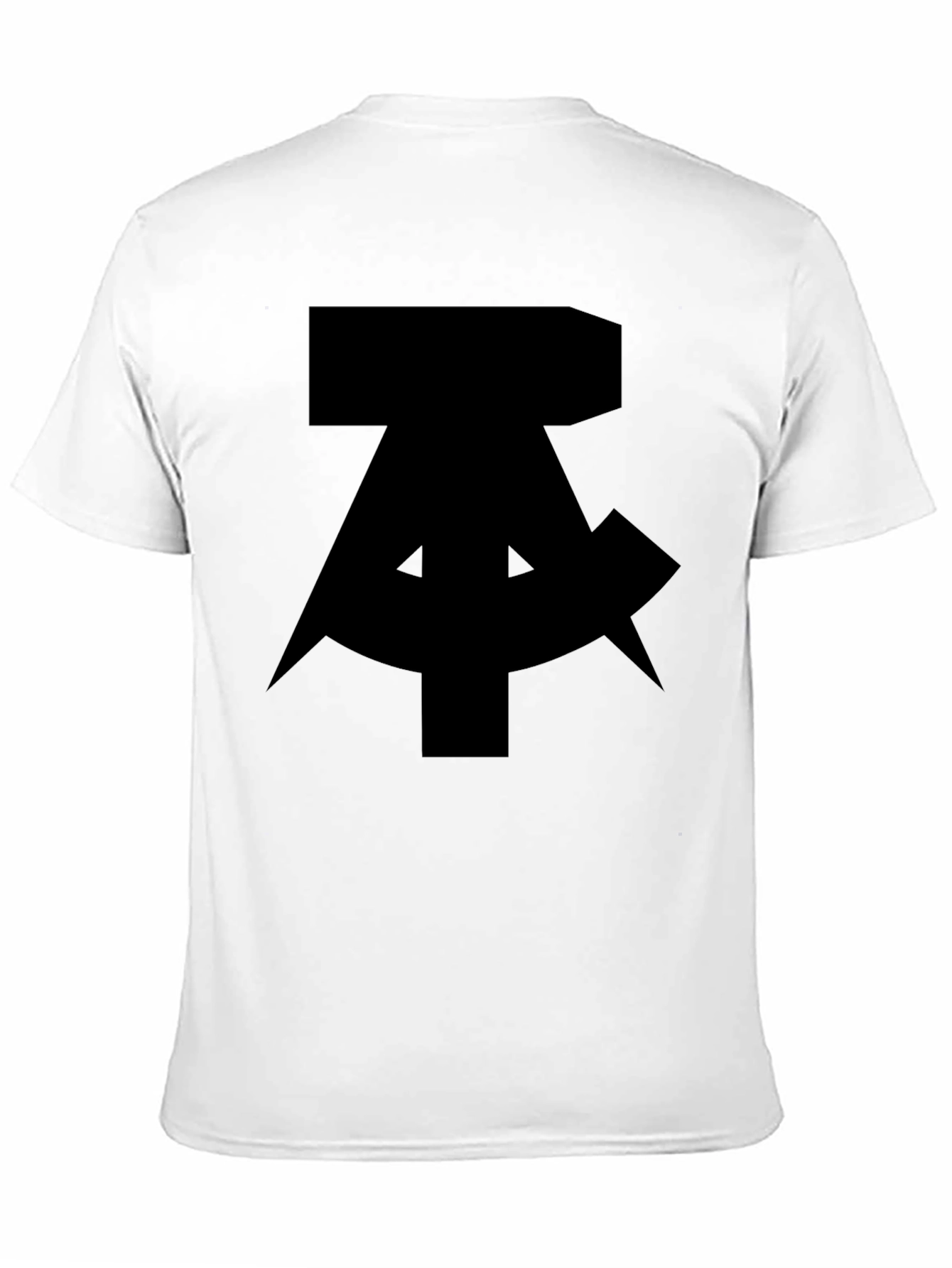 Black Shirt with Abstract Design