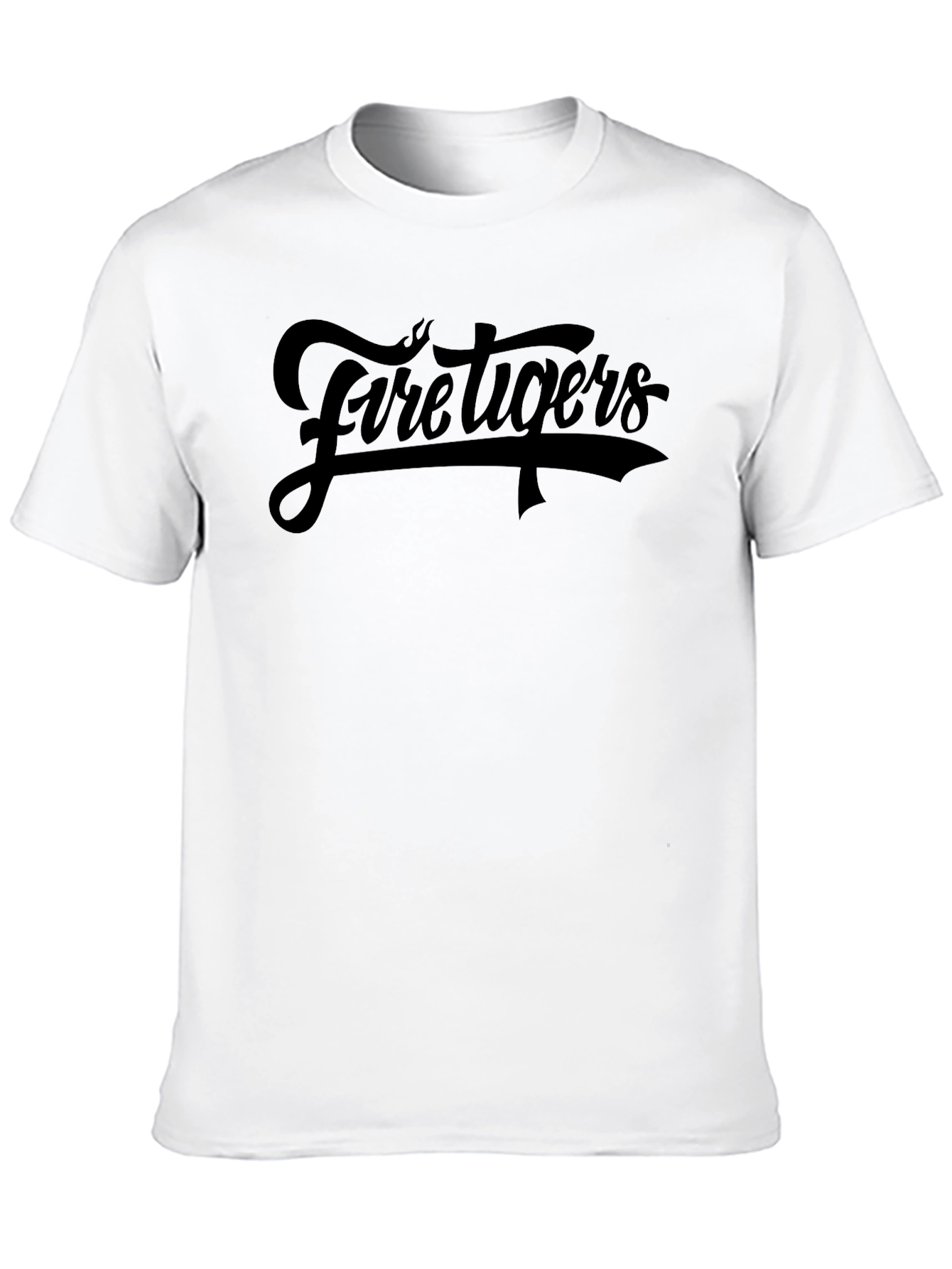 Fire Tigers Graphic Tee - Classic Black T-Shirt