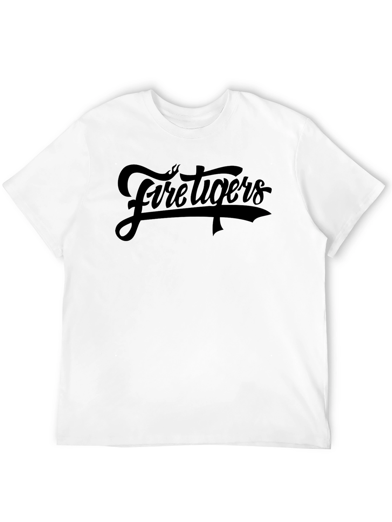 Fire Tigers Graphic Tee - Classic Black T-Shirt