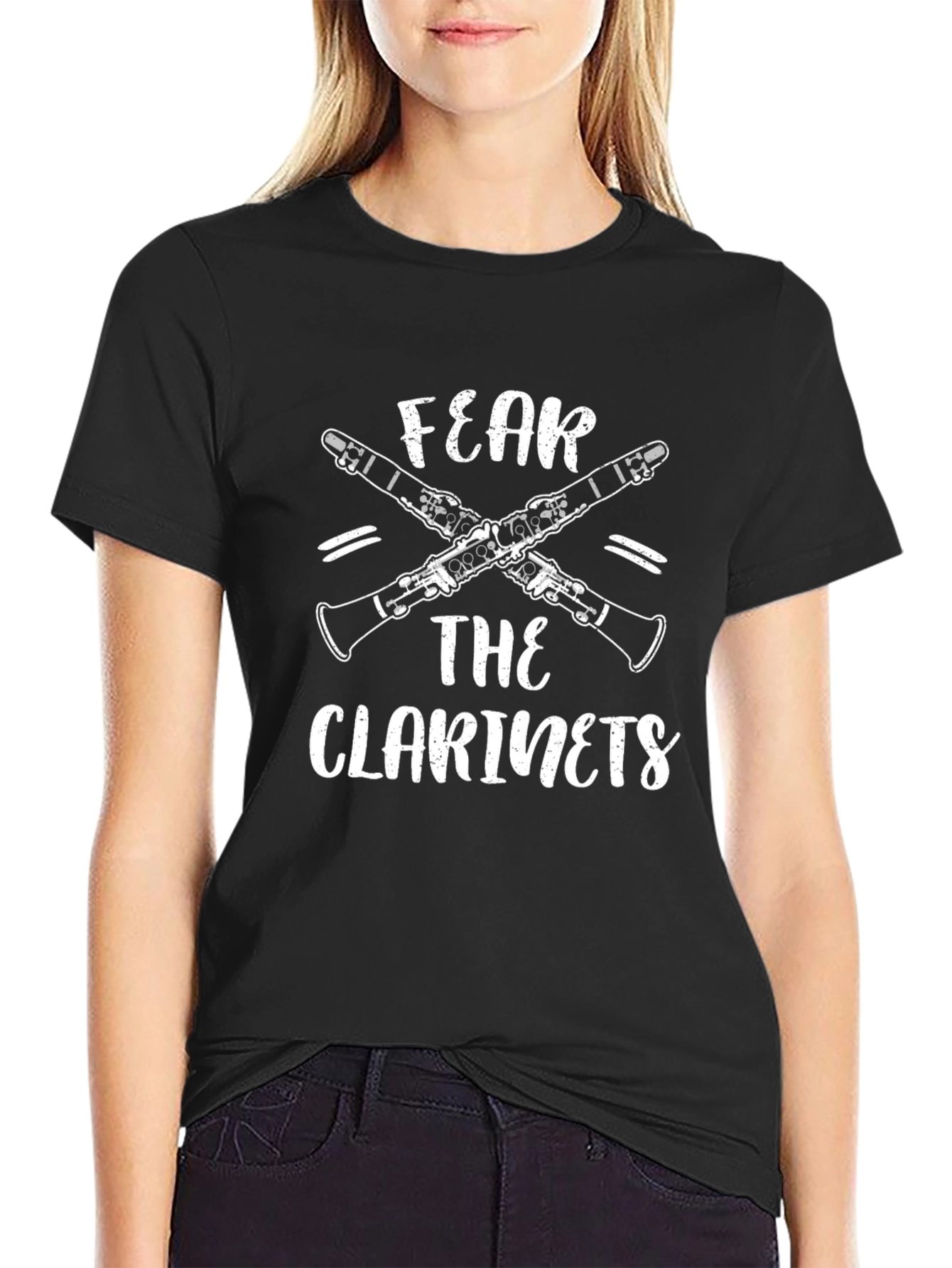 Fear The Clarinets Funny Music T-Shirt