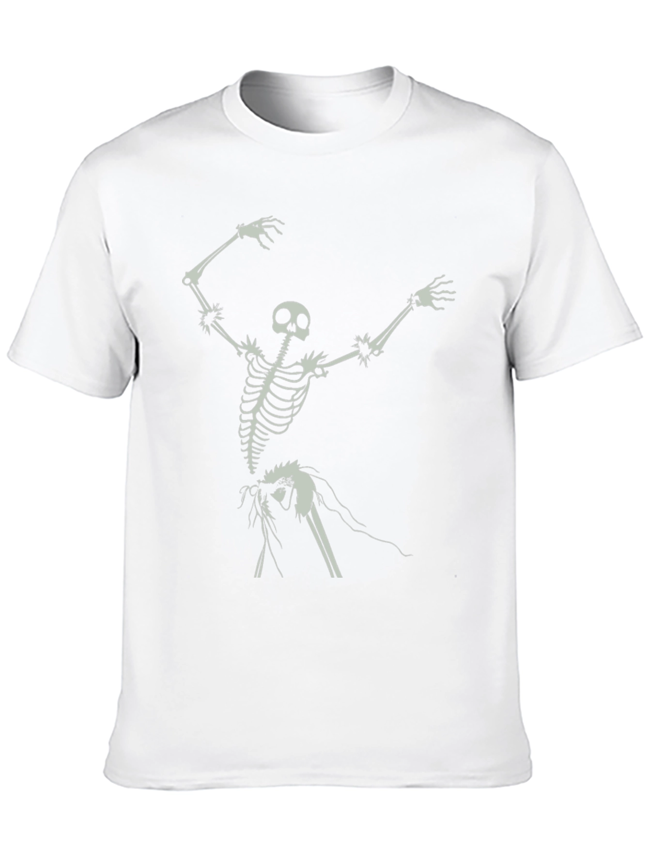Skeleton Ribcage Graphic T-Shirt - Black Cotton Tee