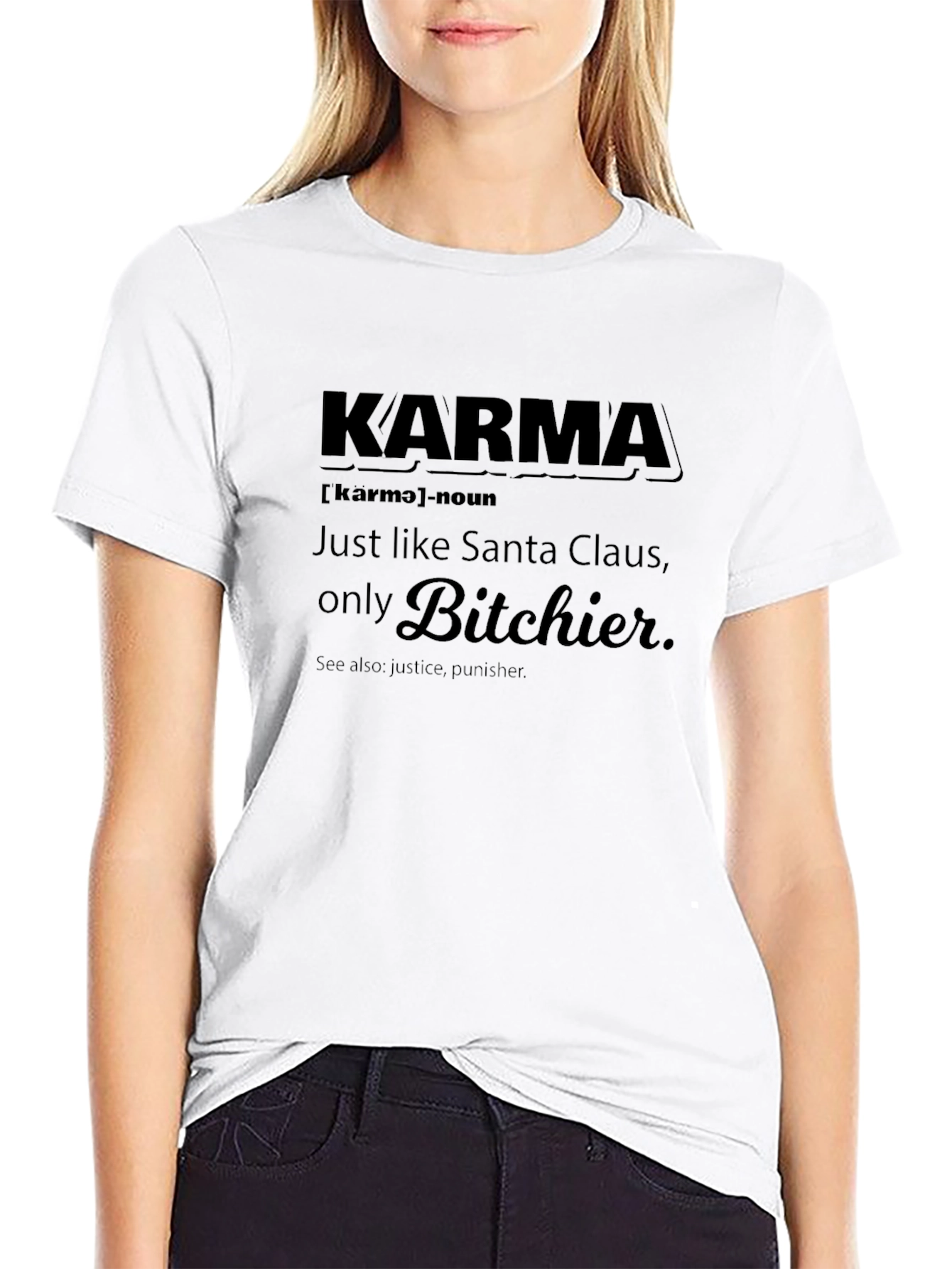 Karma Definition Black T-Shirt
