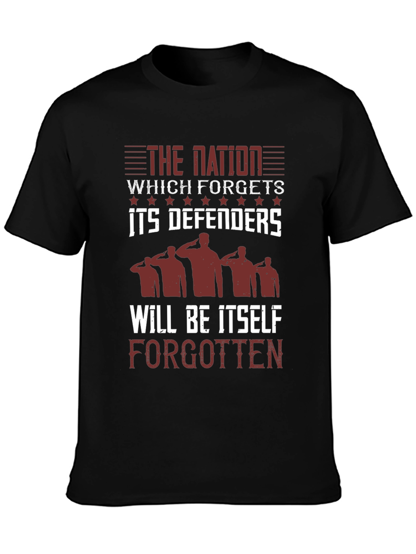 Patriotic Mens T-Shirt: Nations Defenders