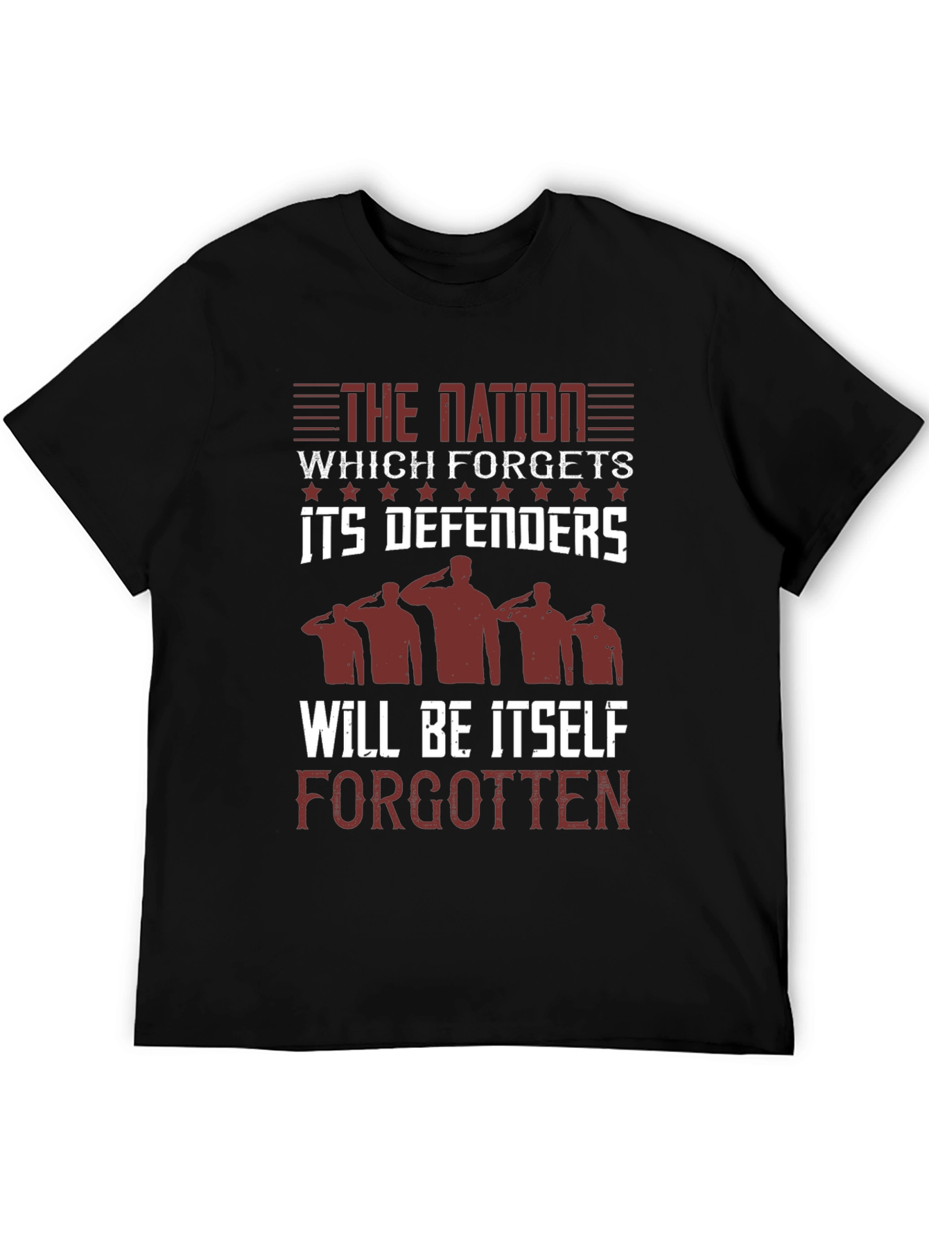 Patriotic Mens T-Shirt: Nations Defenders