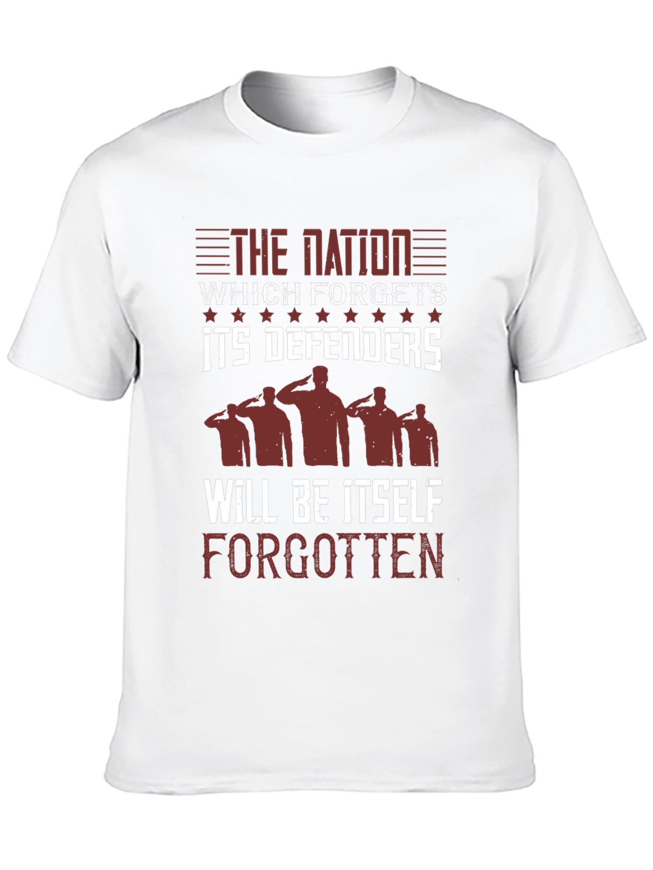Patriotic Mens T-Shirt: Nations Defenders