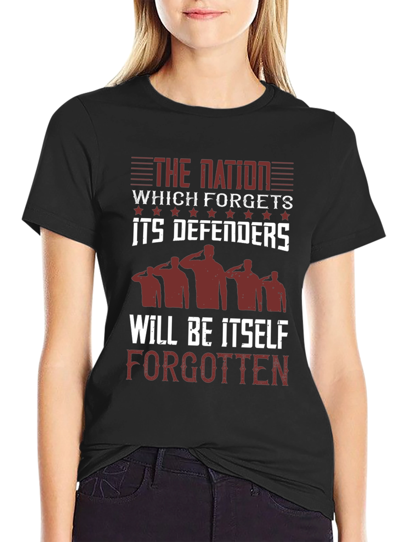 Patriotic Mens T-Shirt: Nations Defenders