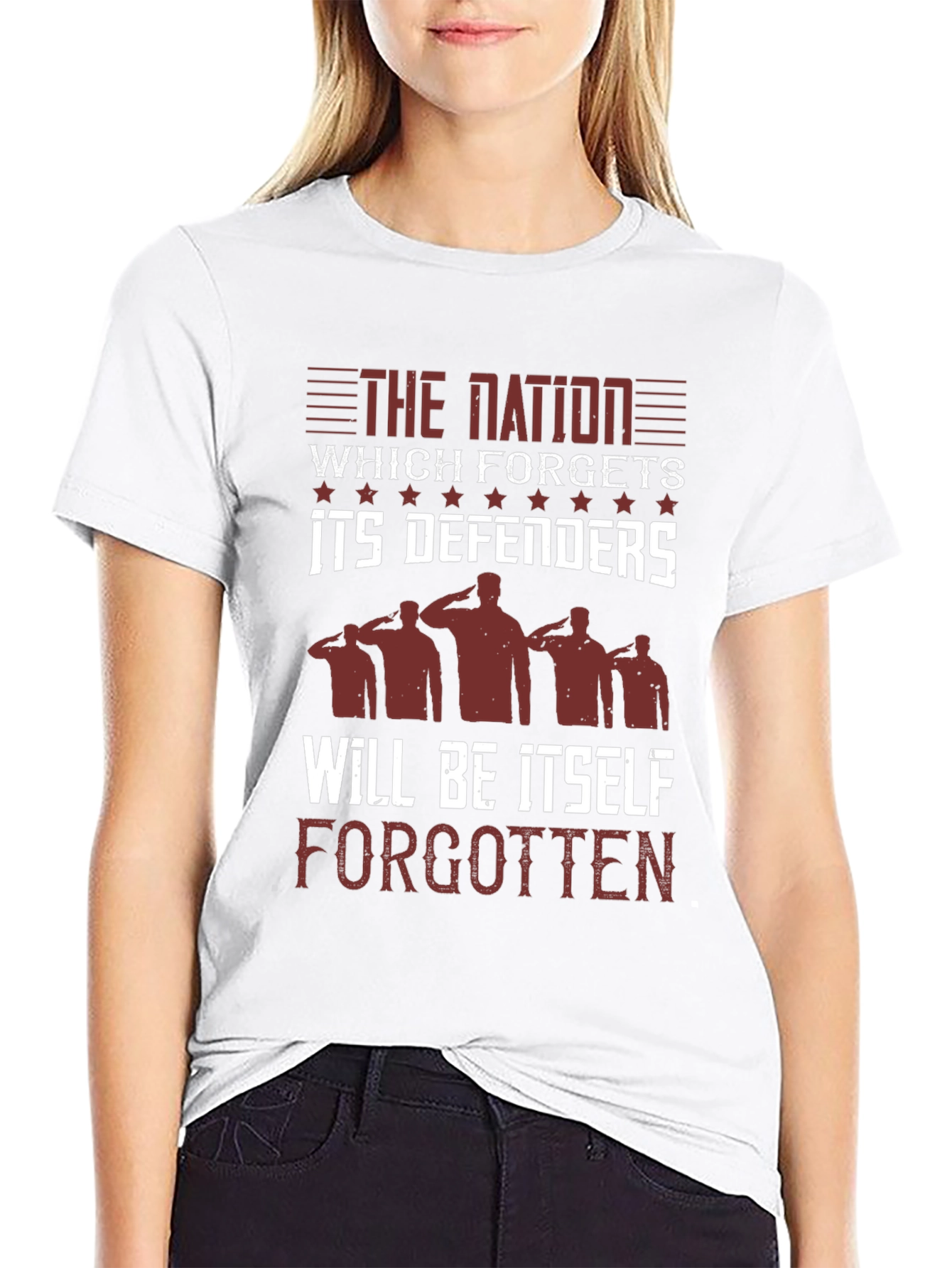 Patriotic Mens T-Shirt: Nations Defenders