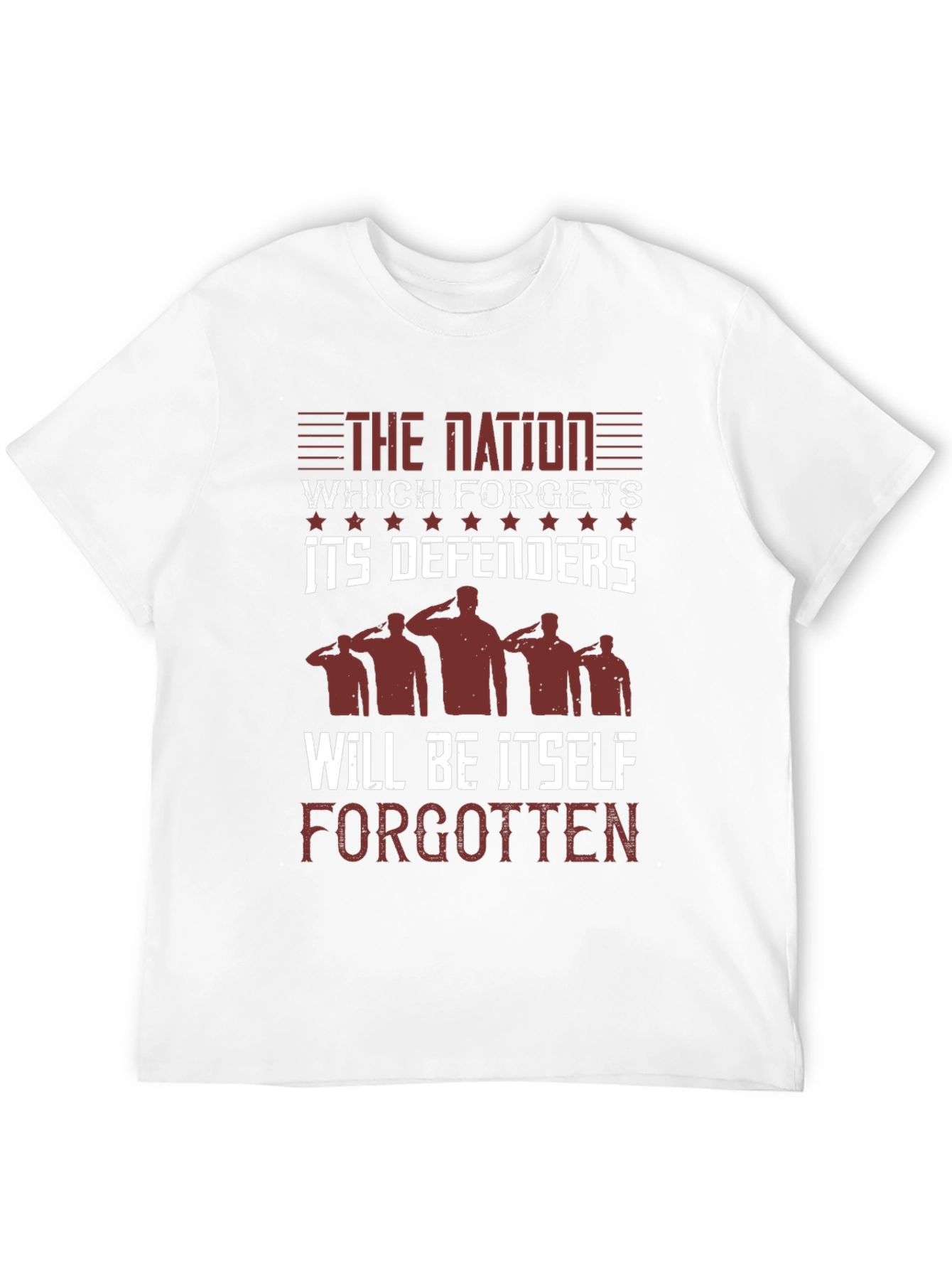 Patriotic Mens T-Shirt: Nations Defenders