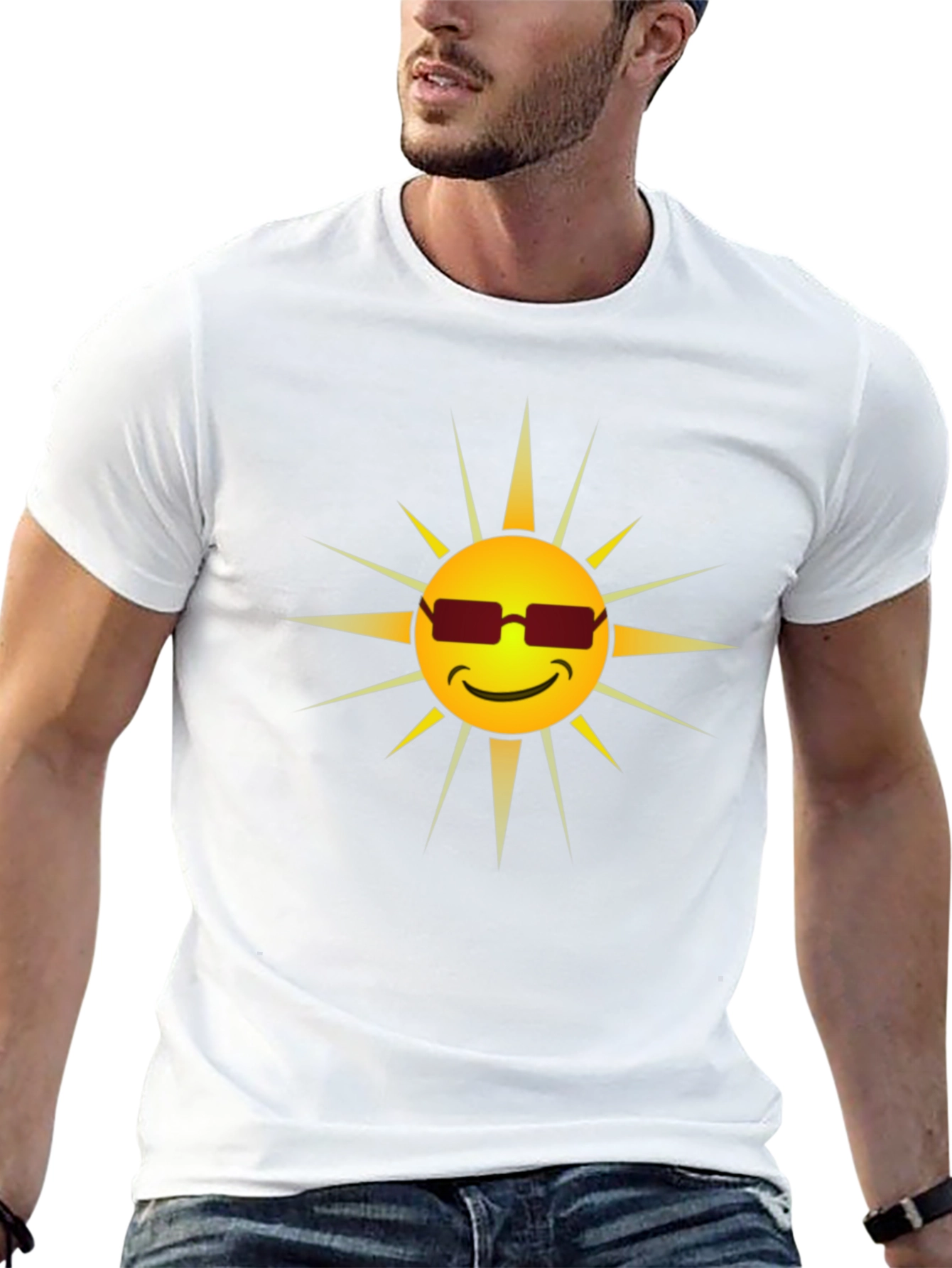 Cool Sun Graphic Tee - Black
