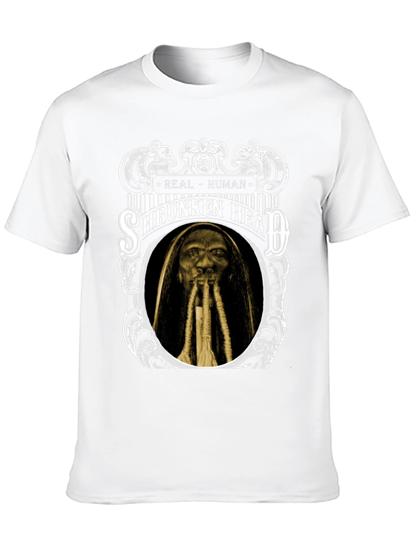 Shrunken Head Graphic T-Shirt - Real Human Tee