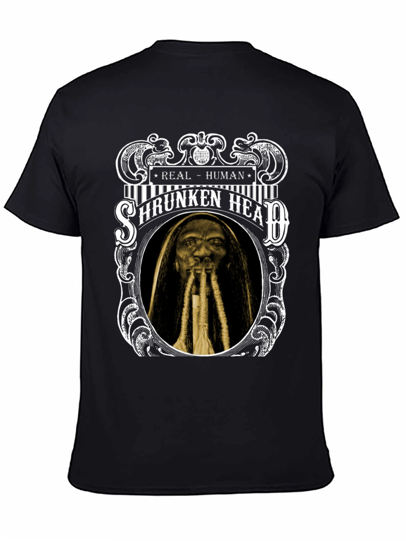 Shrunken Head Graphic T-Shirt - Real Human Tee