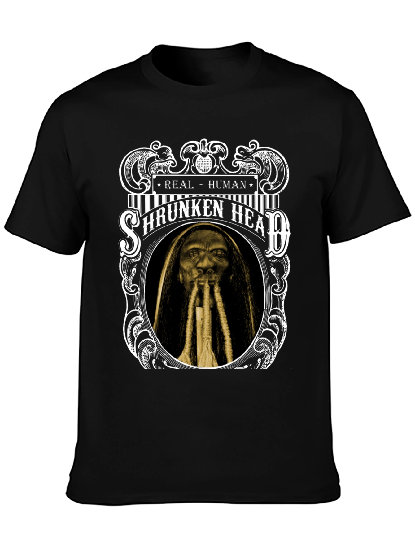 Shrunken Head Graphic T-Shirt - Real Human Tee