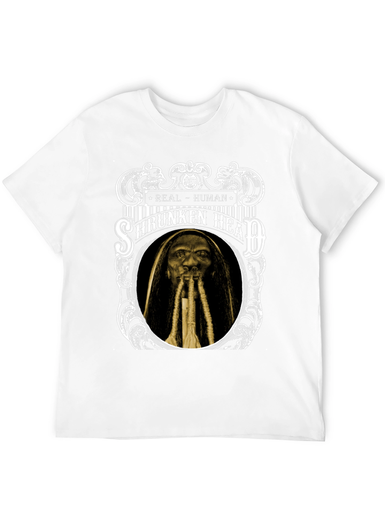 Shrunken Head Graphic T-Shirt - Real Human Tee