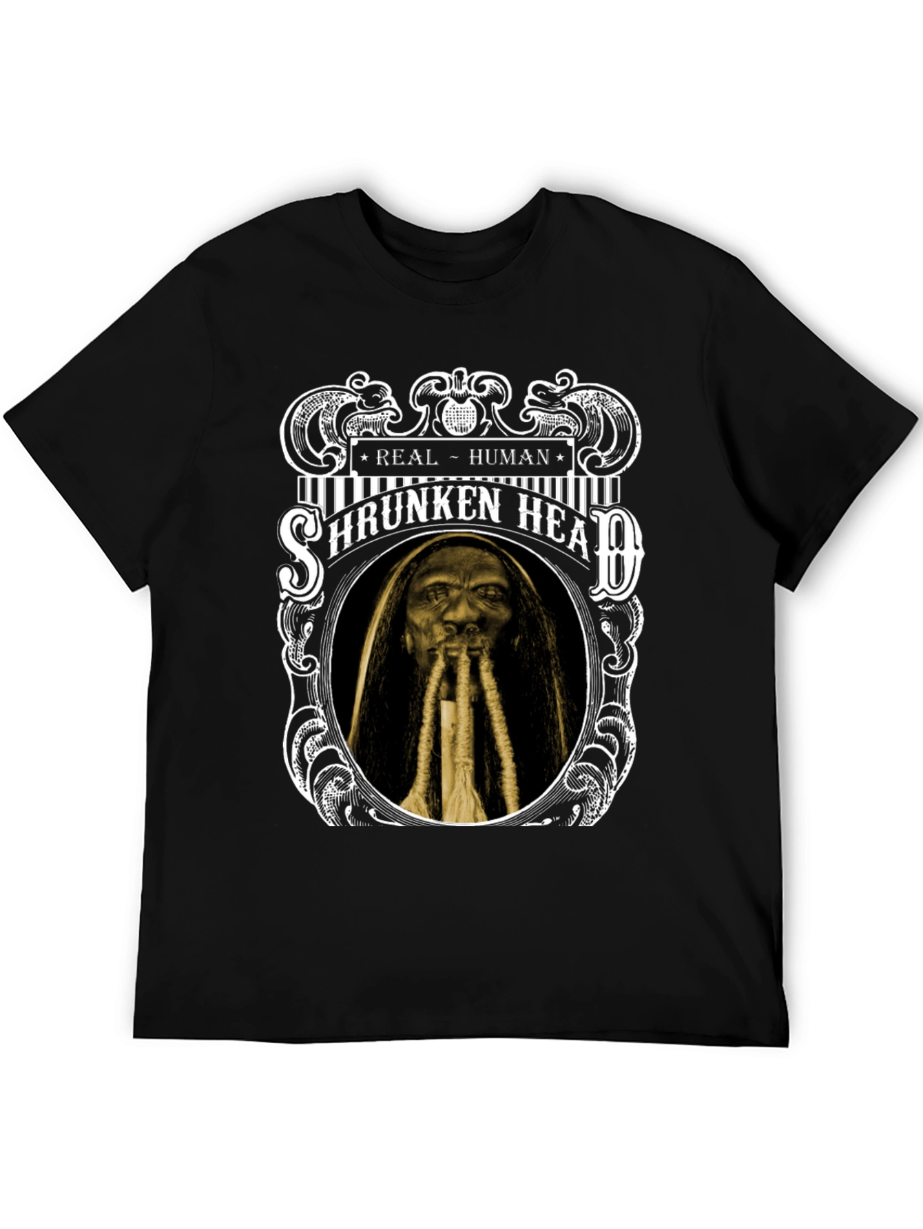 Shrunken Head Graphic T-Shirt - Real Human Tee