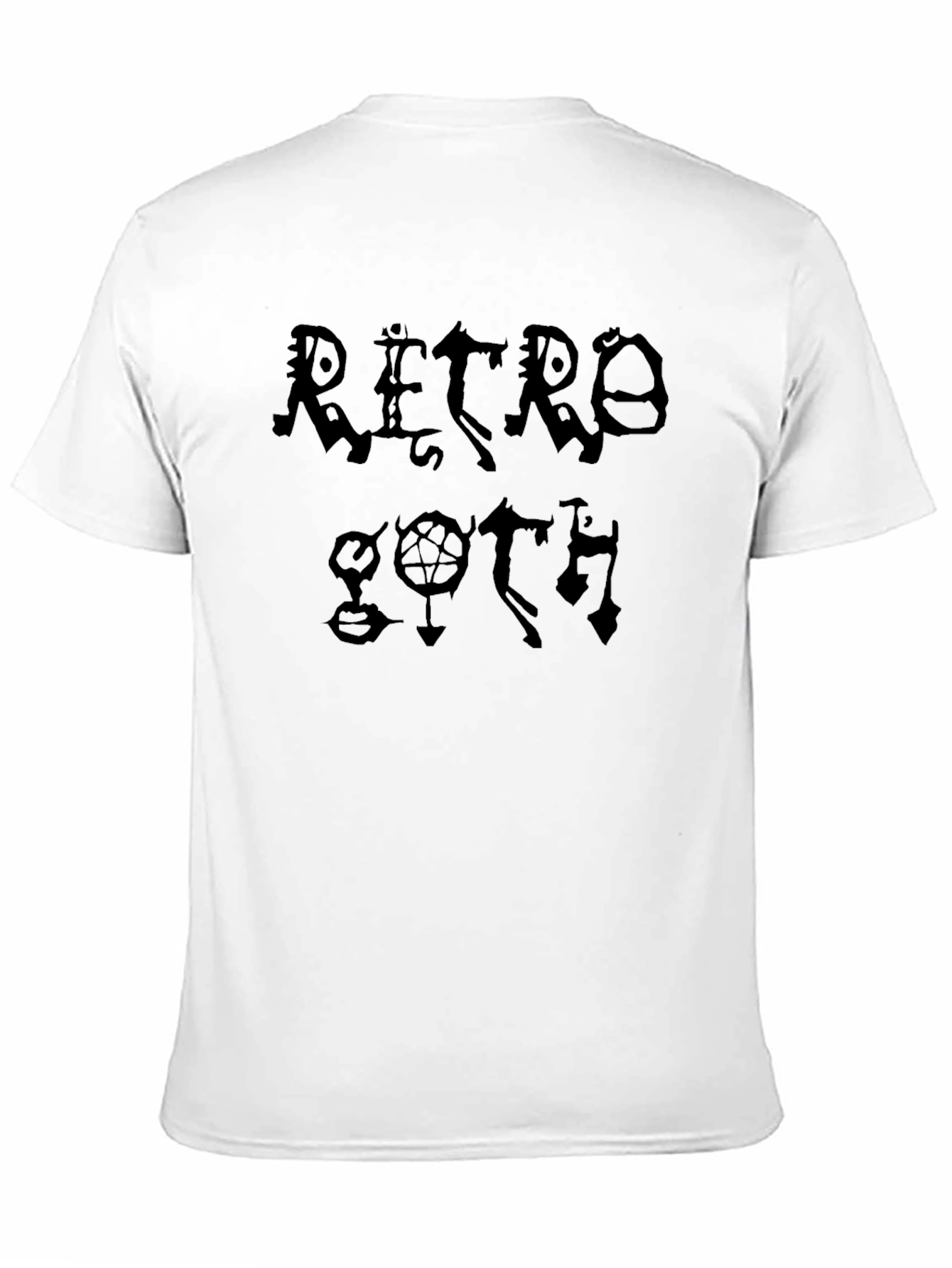 Retro Goth Black Graphic T-Shirt