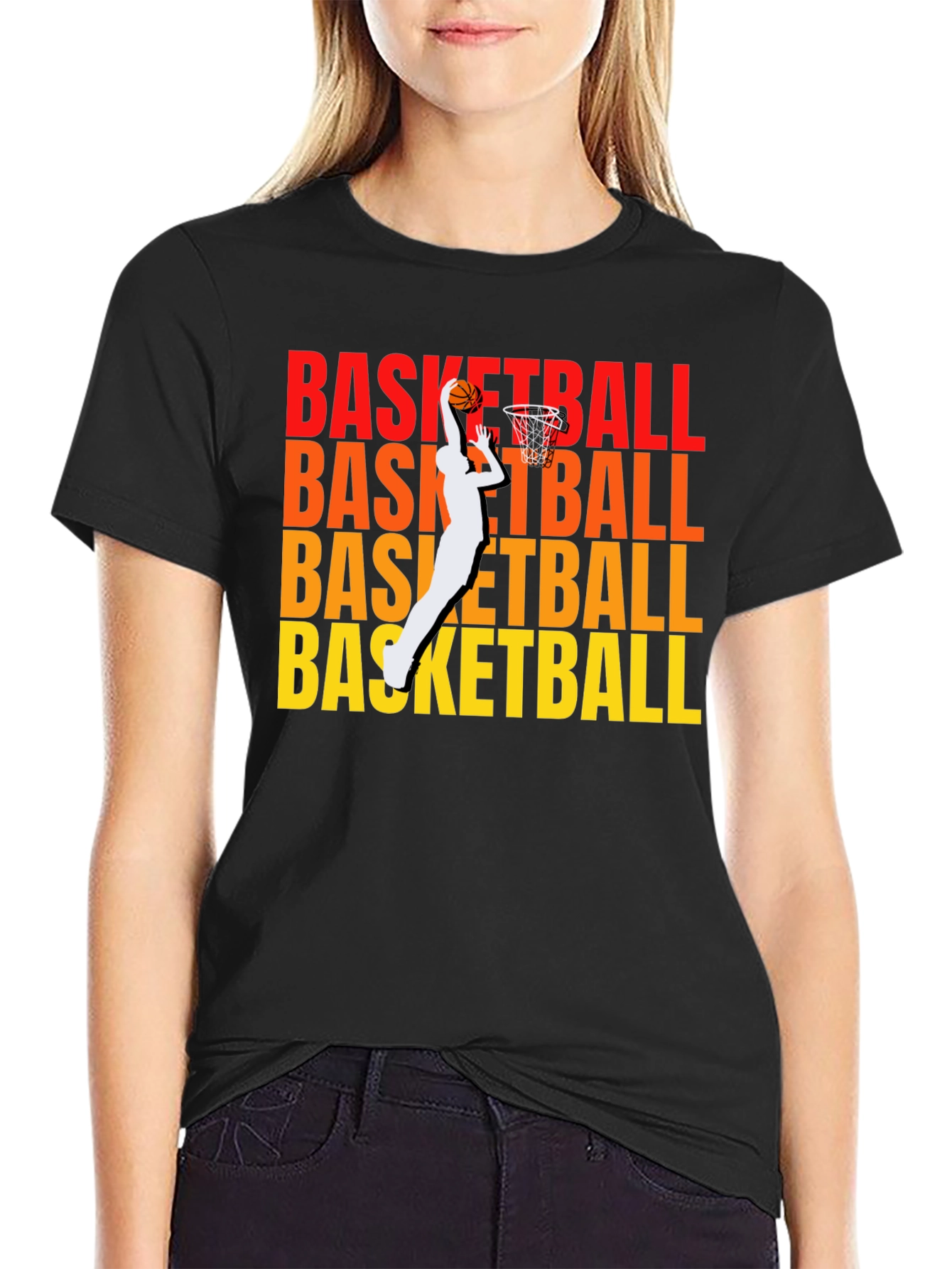 Basketball Graphic Print T-Shirt