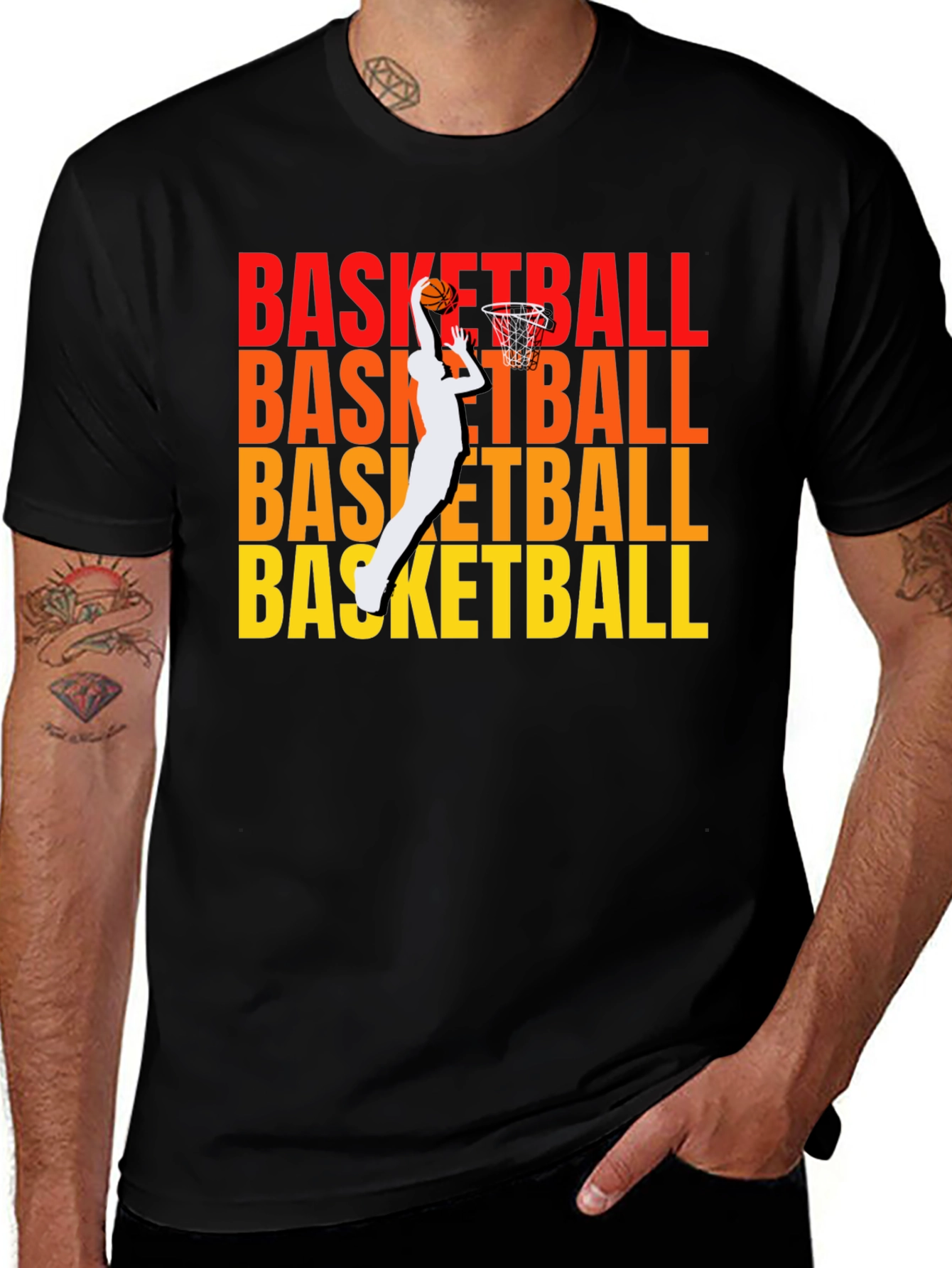 Basketball Graphic Print T-Shirt