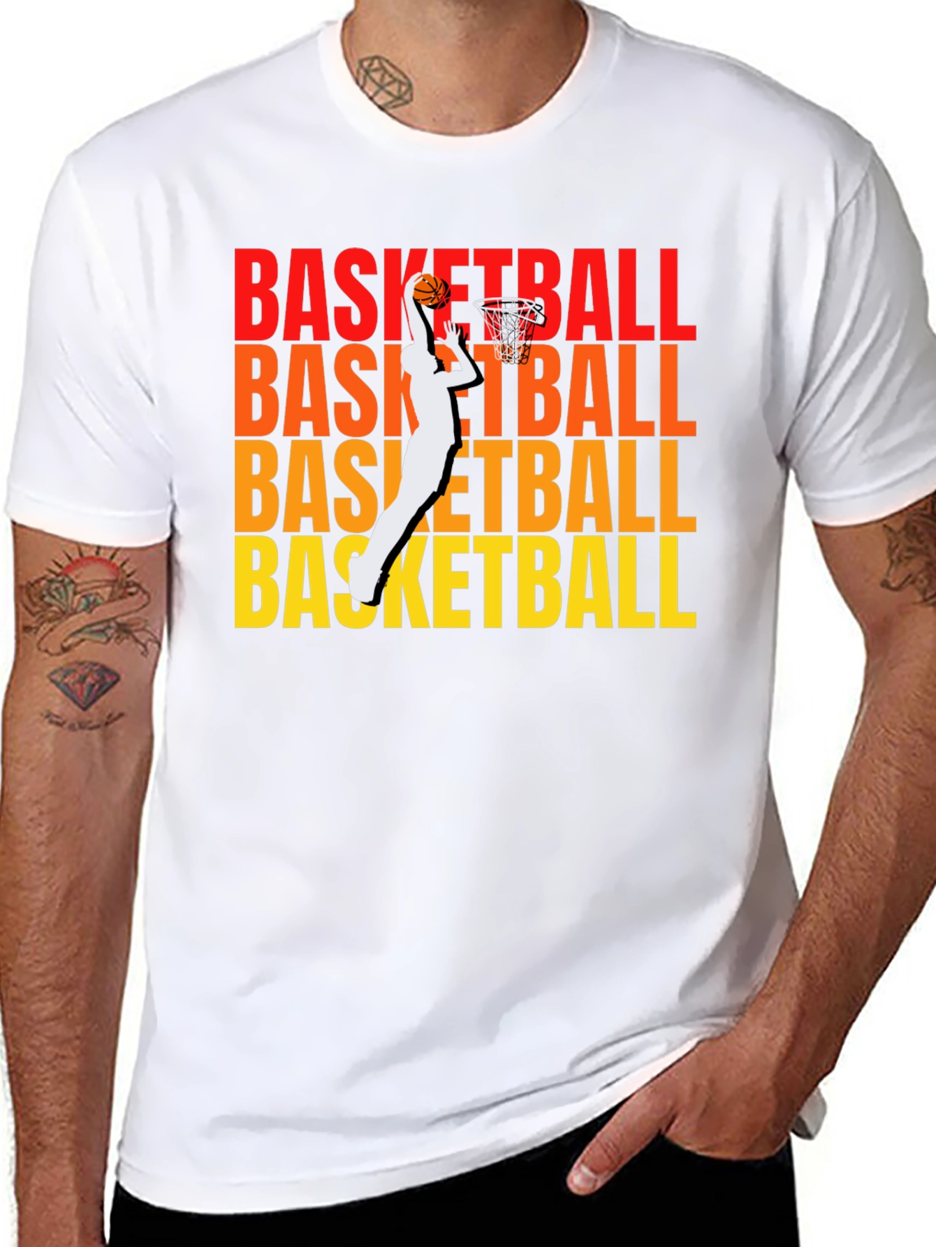 Basketball Graphic Print T-Shirt