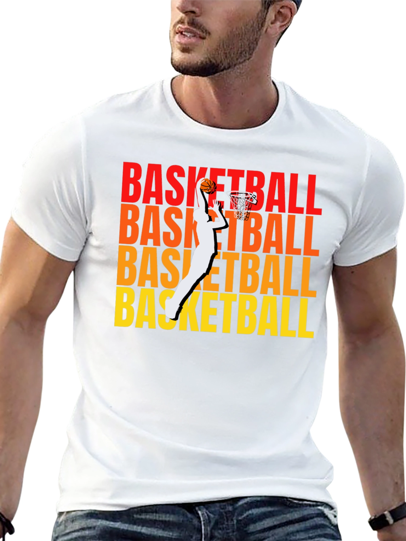 Basketball Graphic Print T-Shirt