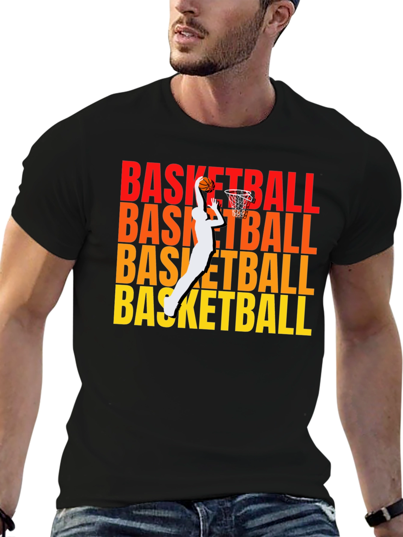 Basketball Graphic Print T-Shirt