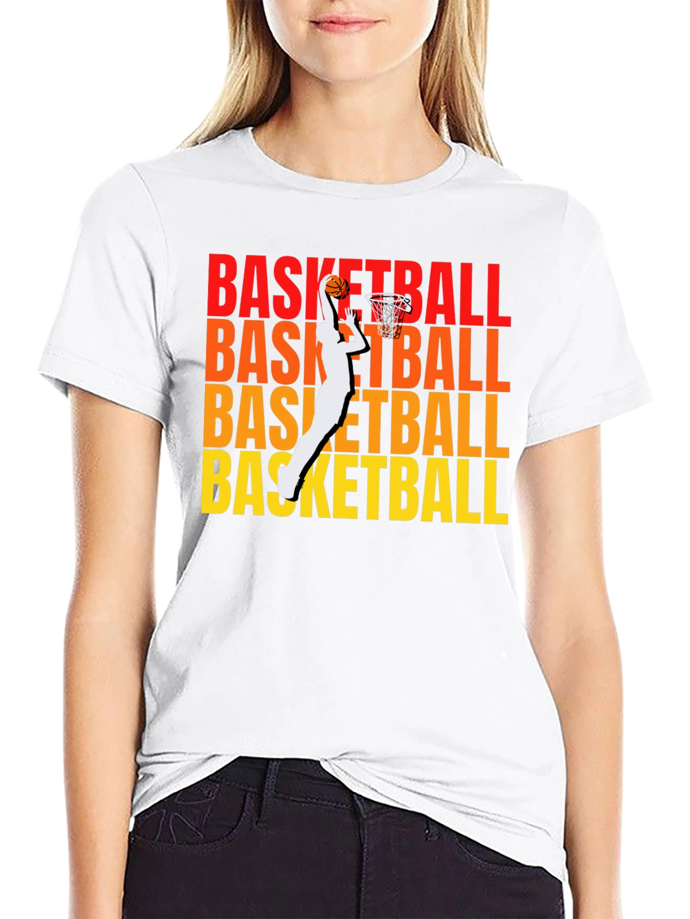 Basketball Graphic Print T-Shirt