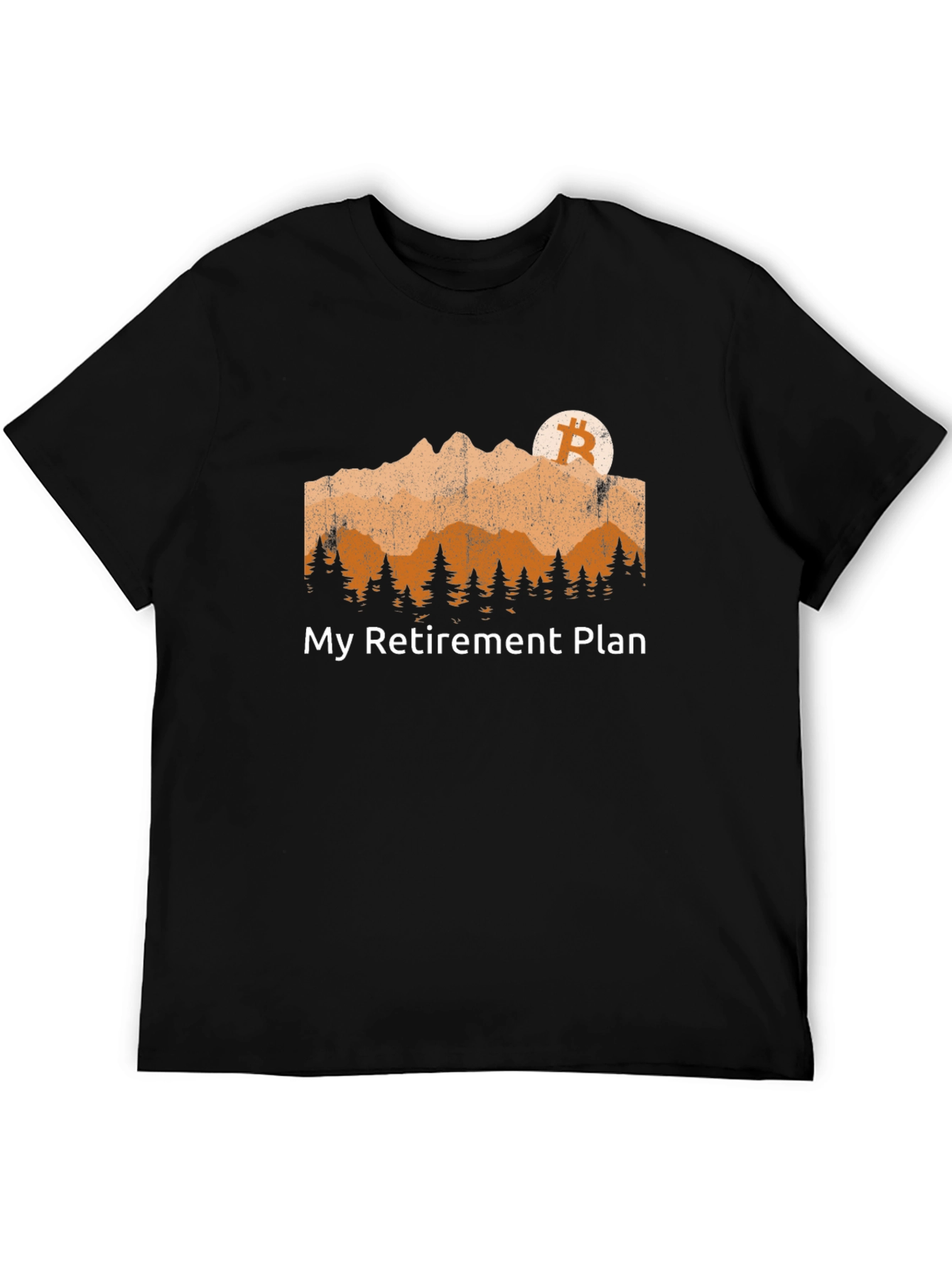 Bitcoin Retirement Plan Black T-Shirt