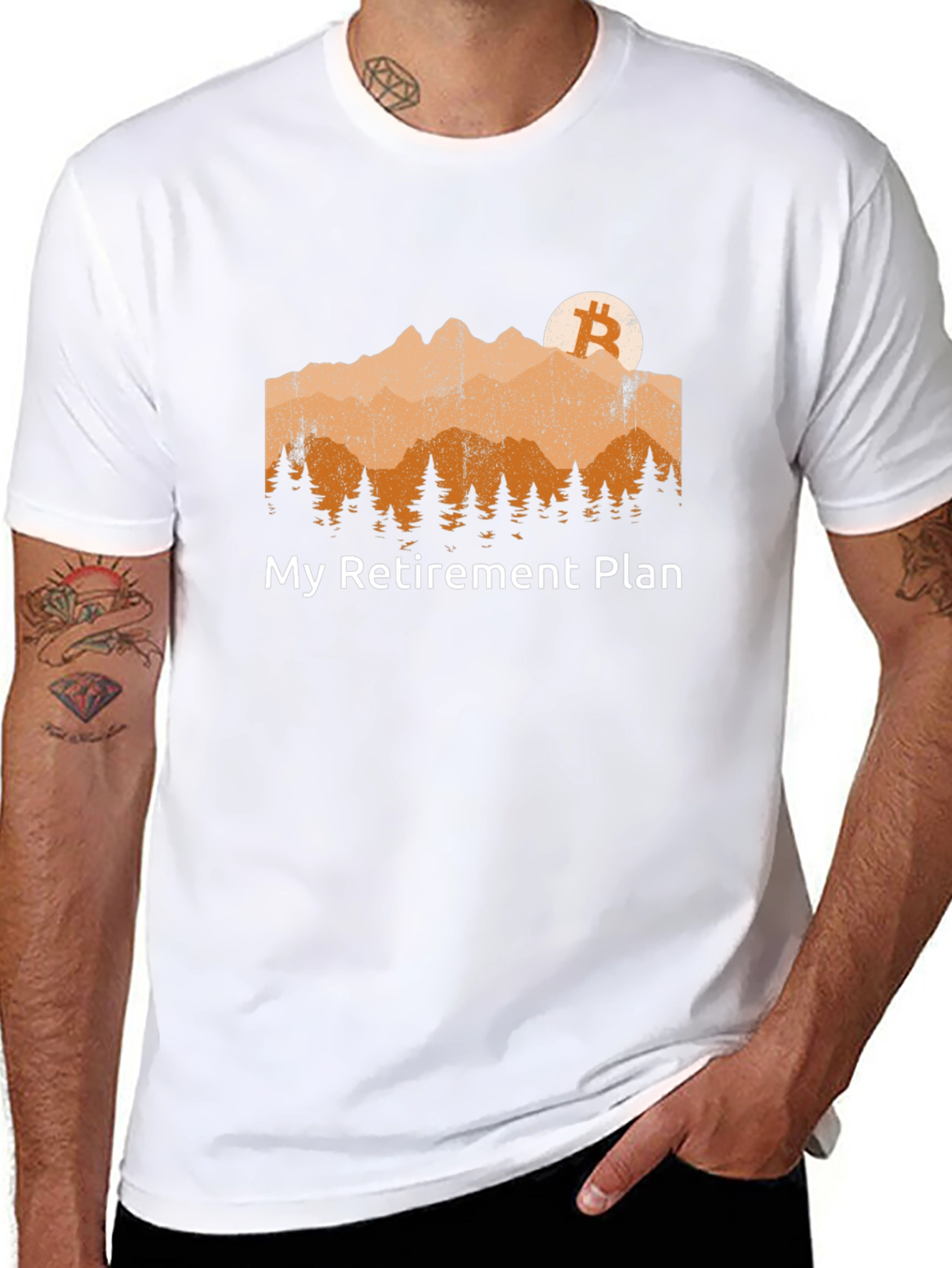 Bitcoin Retirement Plan Black T-Shirt