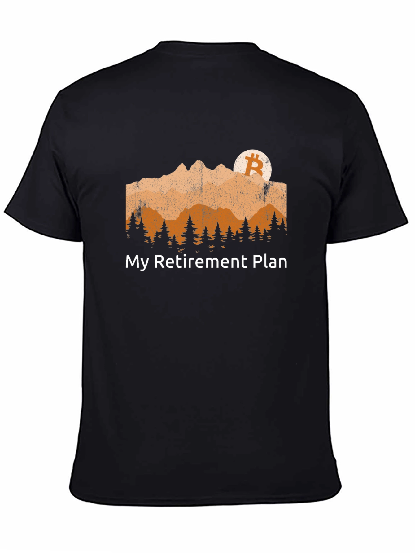 Bitcoin Retirement Plan Black T-Shirt