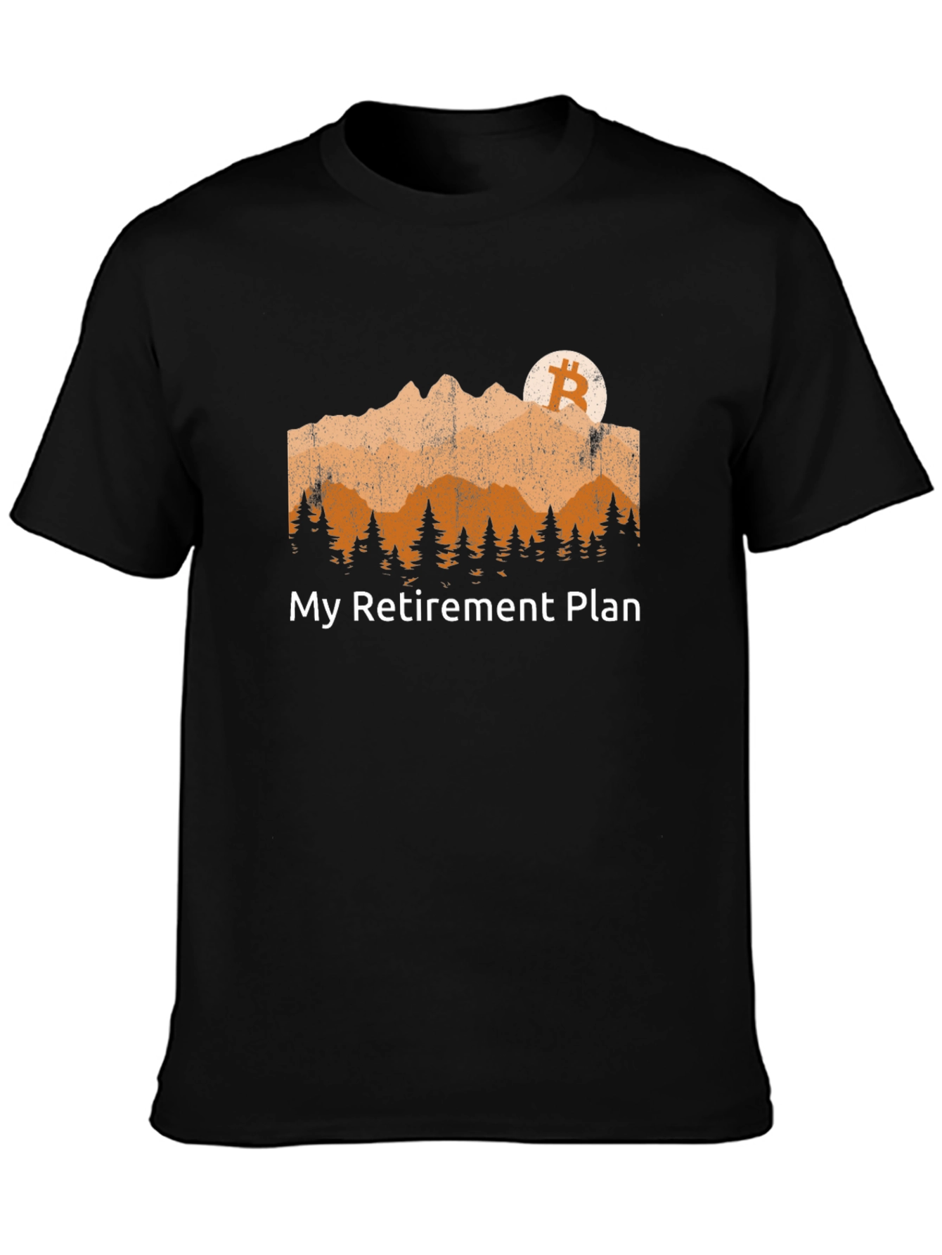 Bitcoin Retirement Plan Black T-Shirt