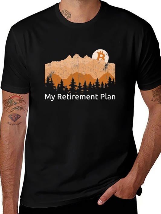 Bitcoin Retirement Plan Black T-Shirt