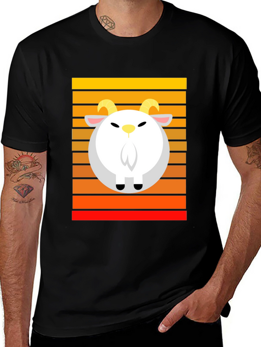 Retro Goat T-Shirt - Vintage Style Graphic Tee