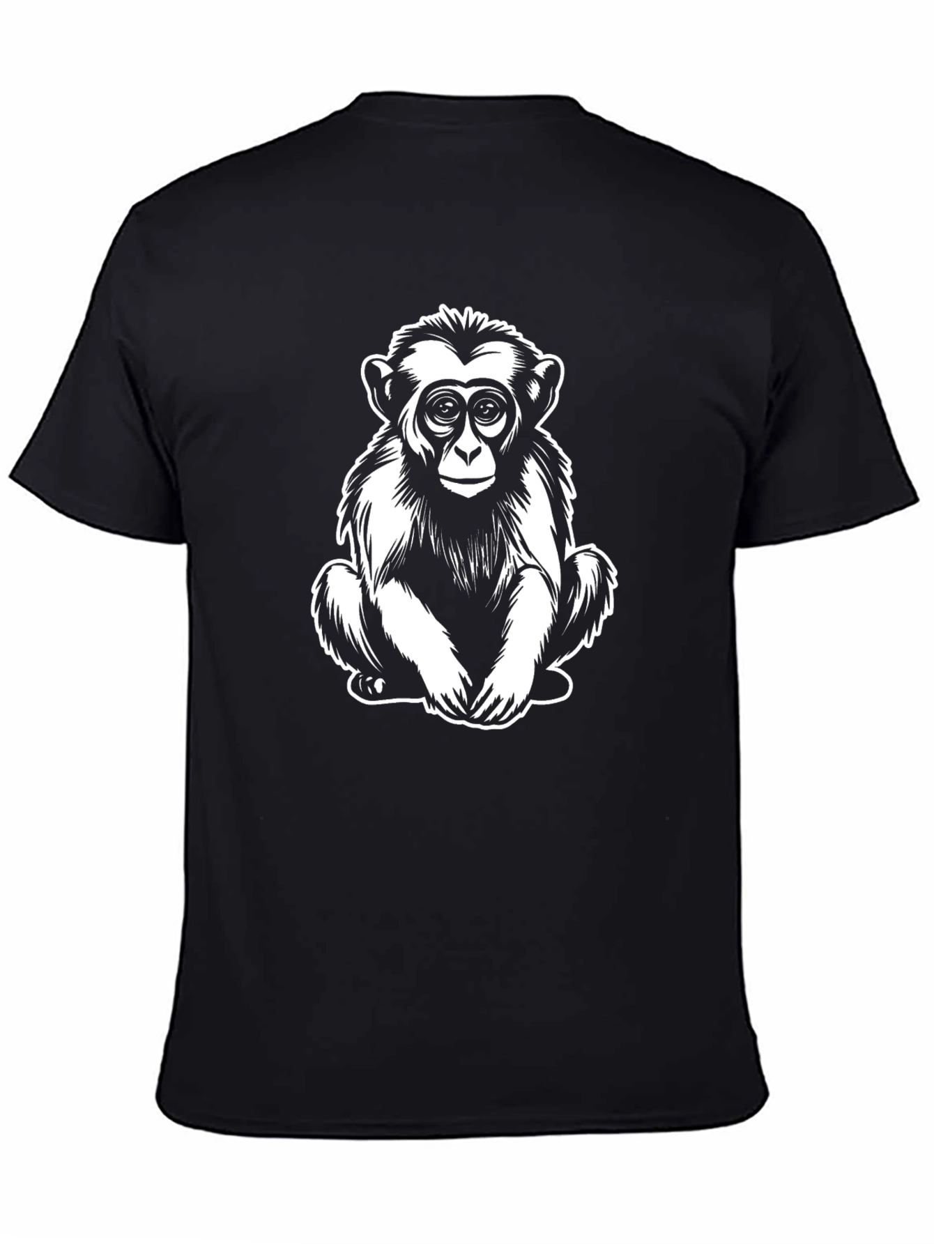Cool Monkey Graphic Black T-Shirt