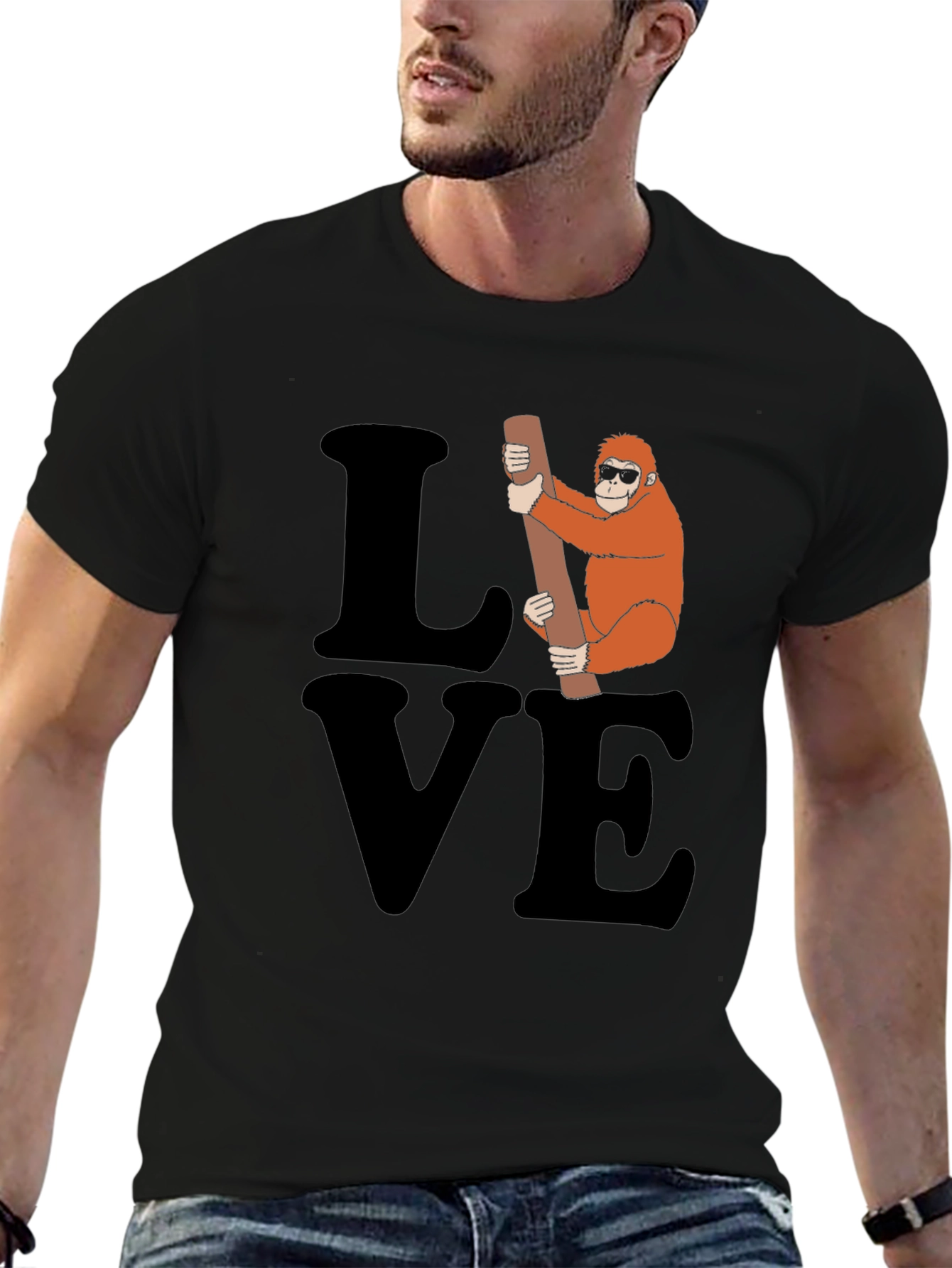 Love Orangutan T-Shirt - Funny Ape Graphic Tee