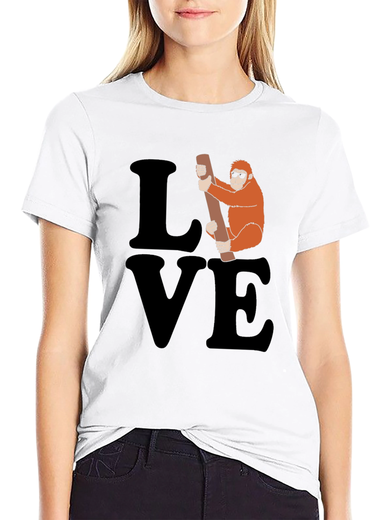 Love Orangutan T-Shirt - Funny Ape Graphic Tee