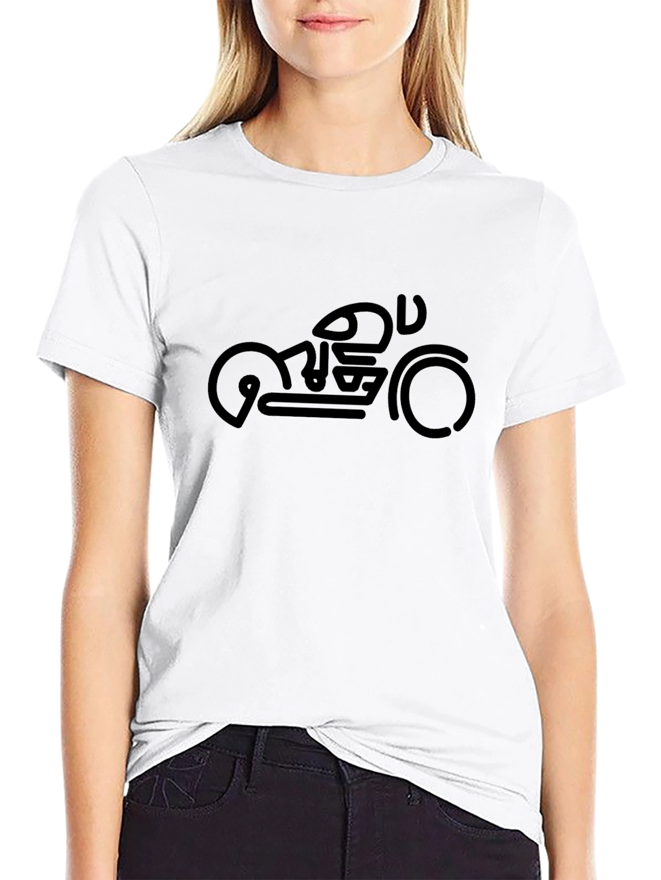 Modern Motorcycle Graphic T-Shirt