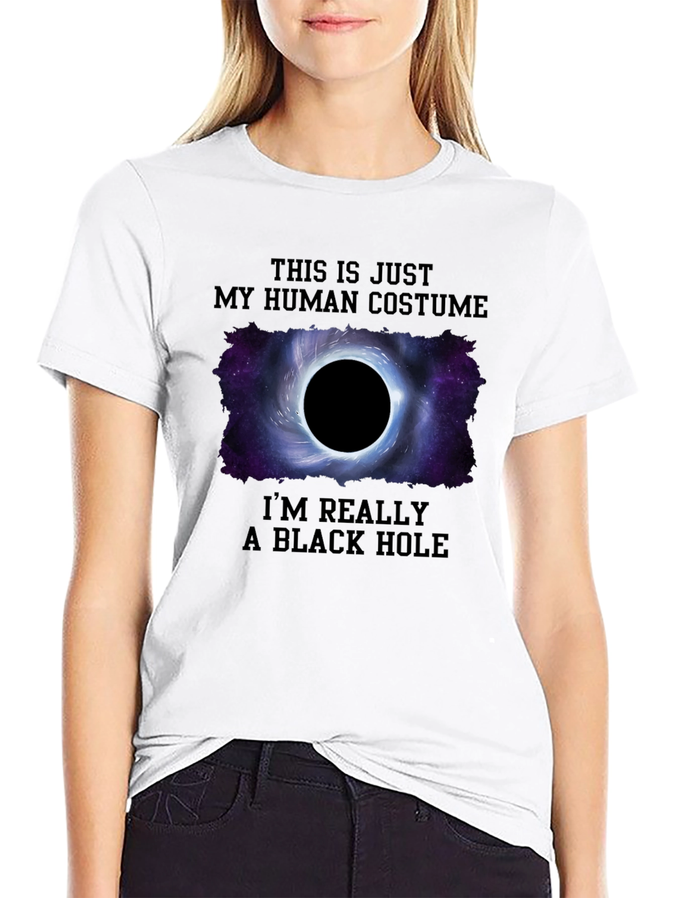 Black Hole Human Costume T-Shirt