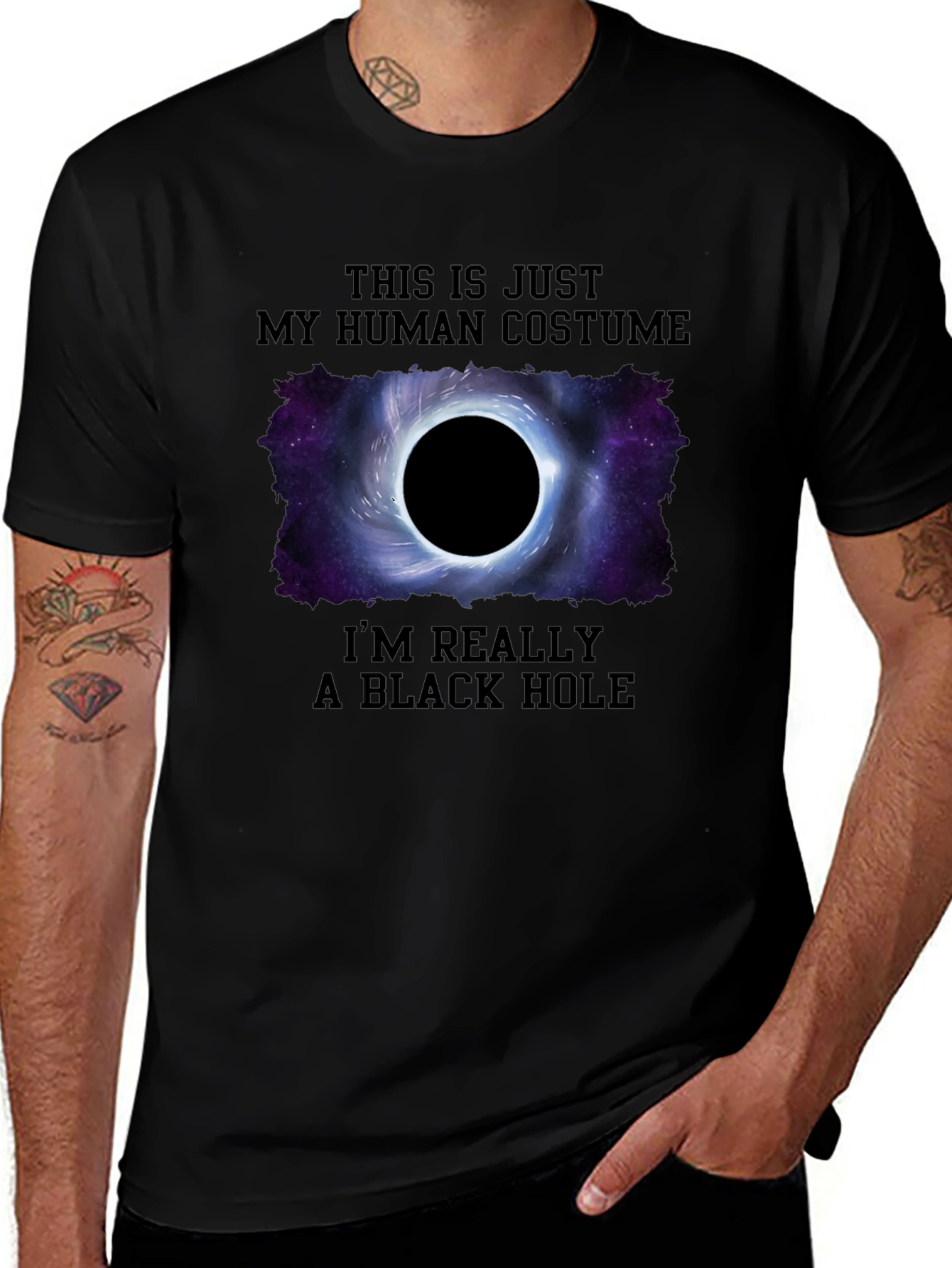 Black Hole Human Costume T-Shirt