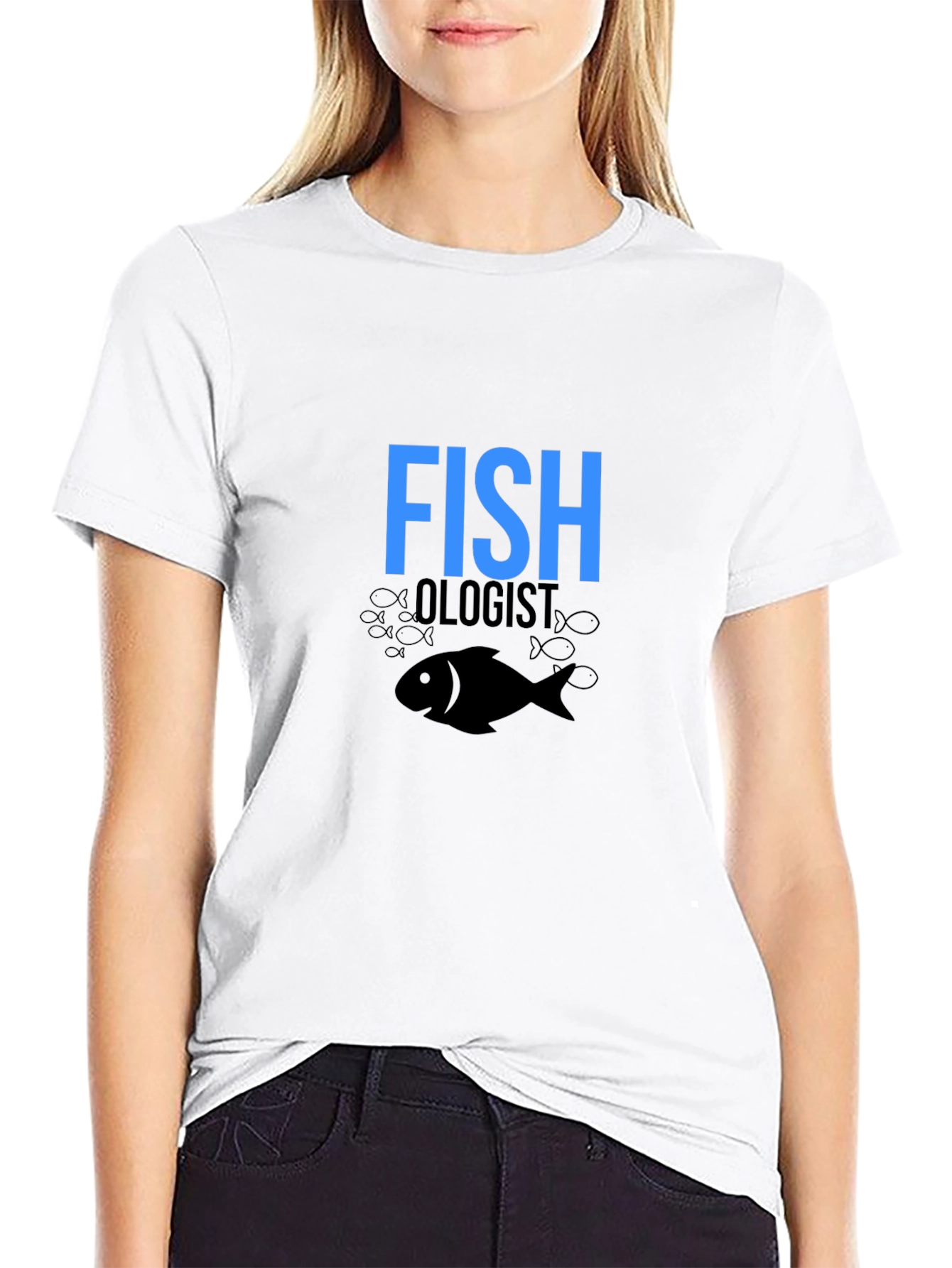 Fish Ologist Black Graphic T-Shirt