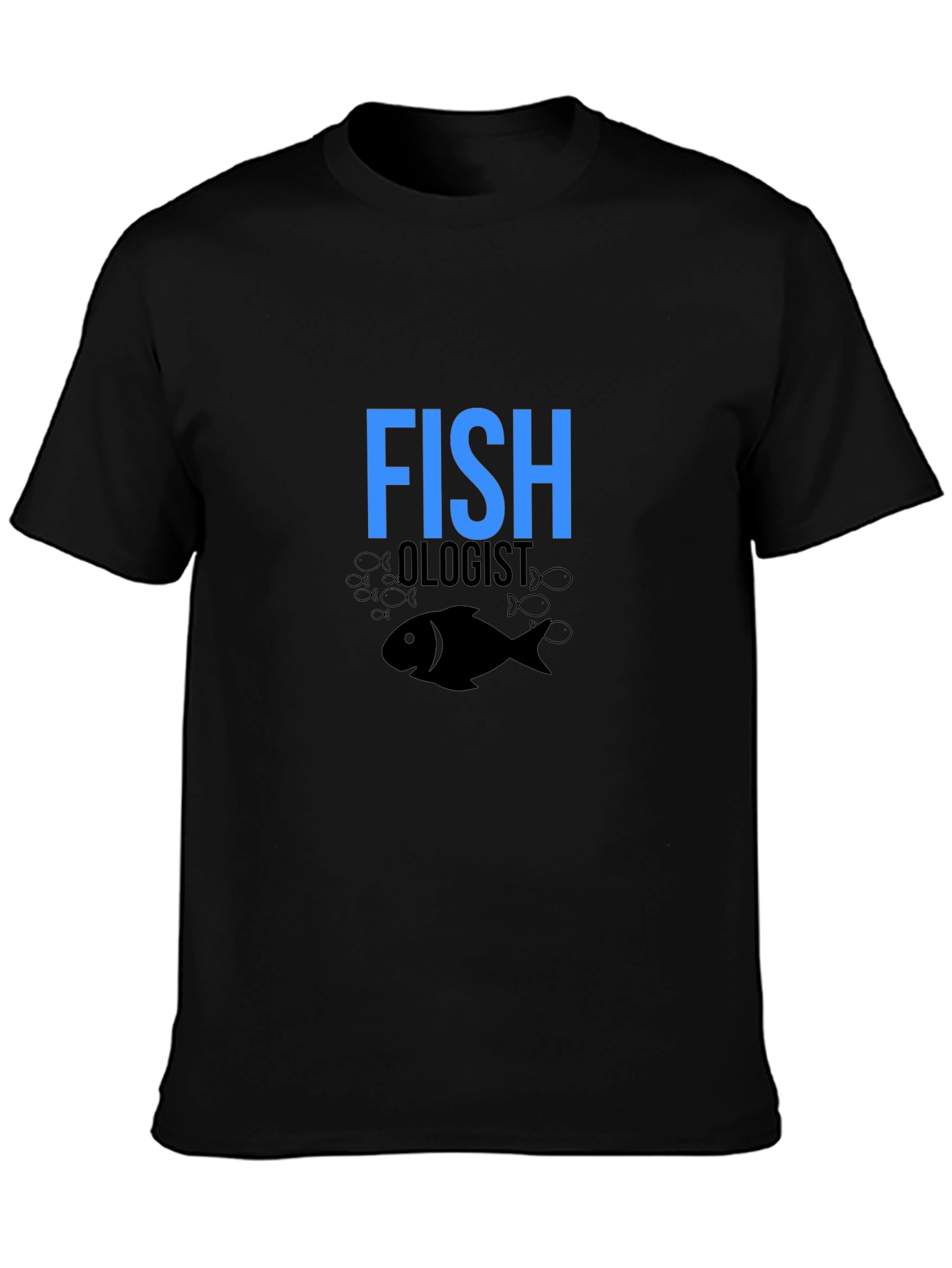Fish Ologist Black Graphic T-Shirt