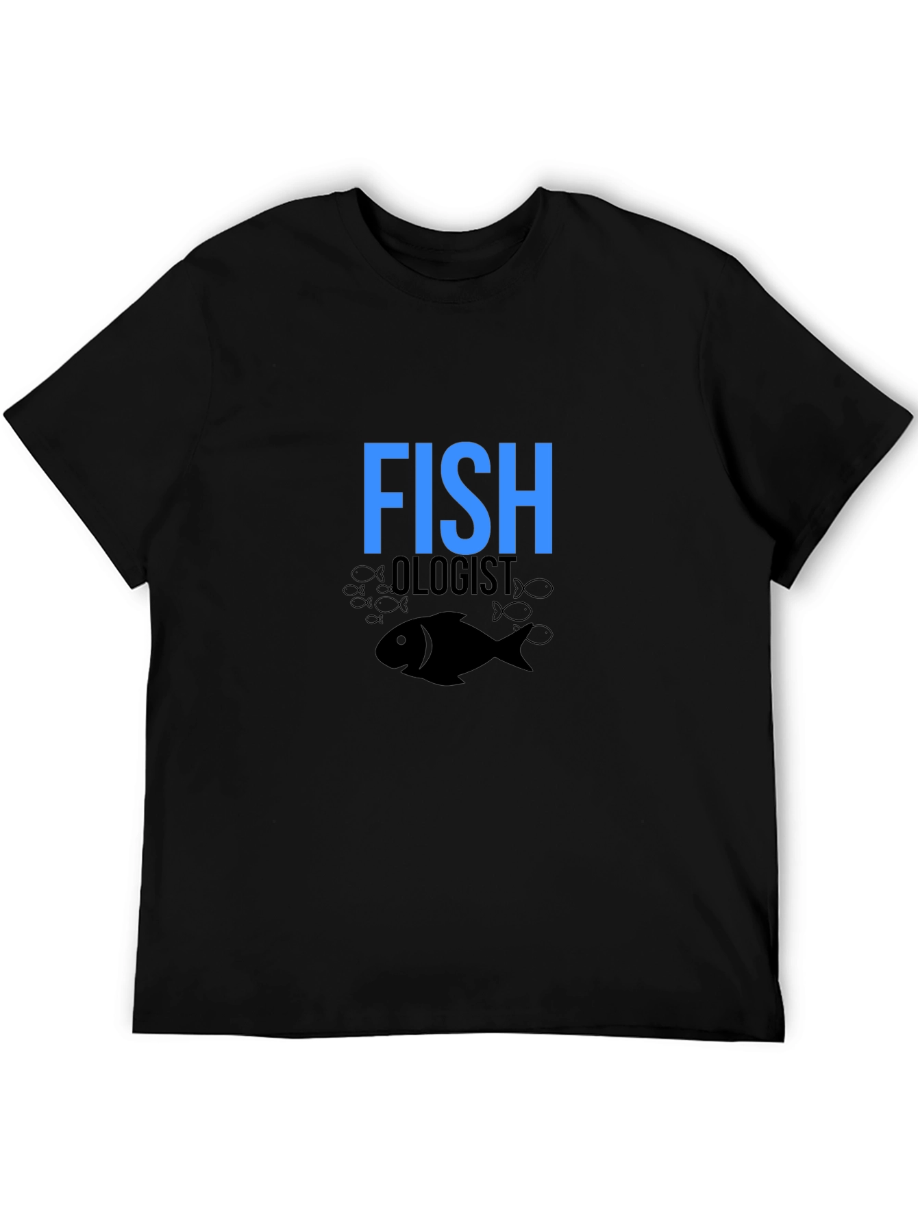 Fish Ologist Black Graphic T-Shirt