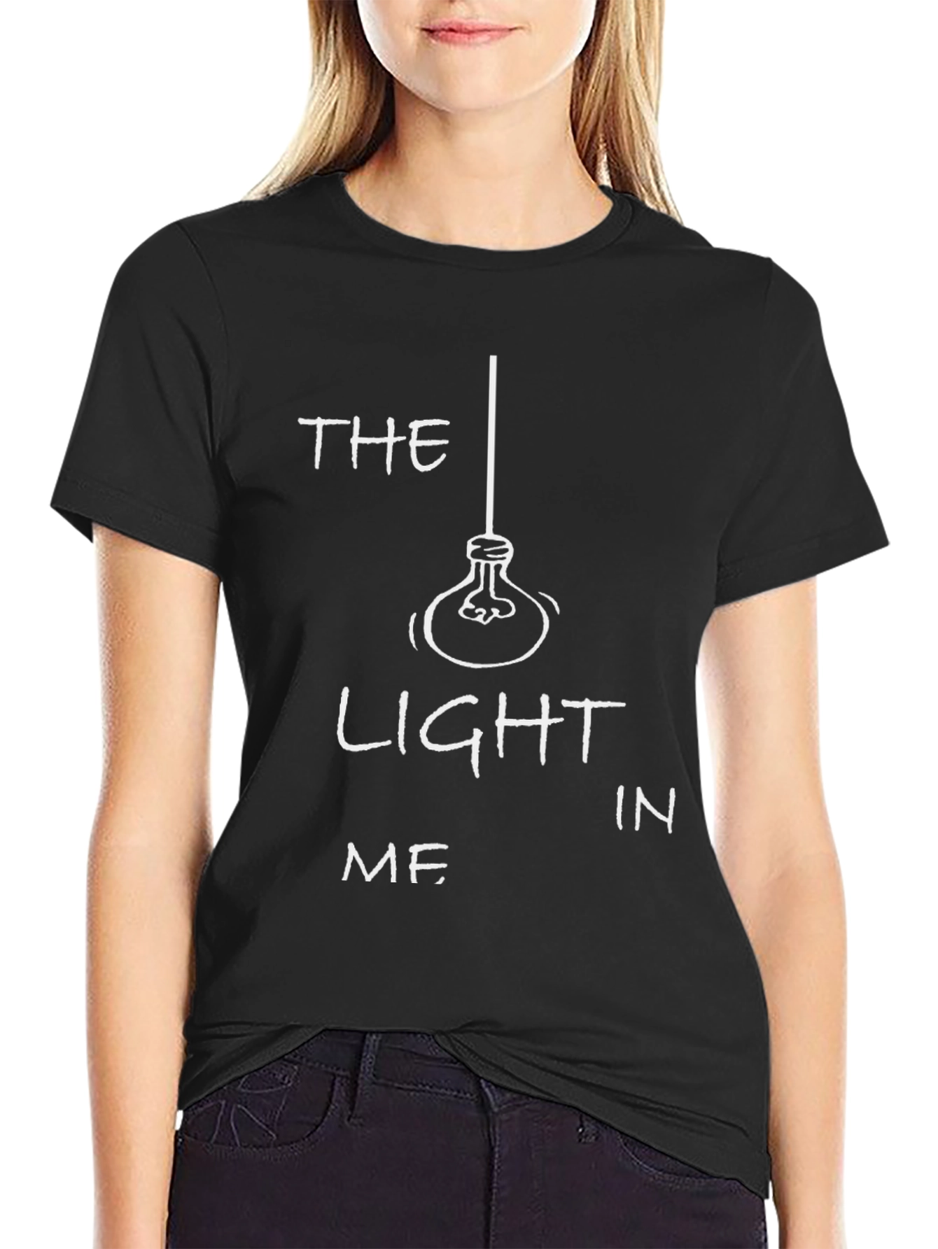 The Light In Me Graphic T-Shirt - Black