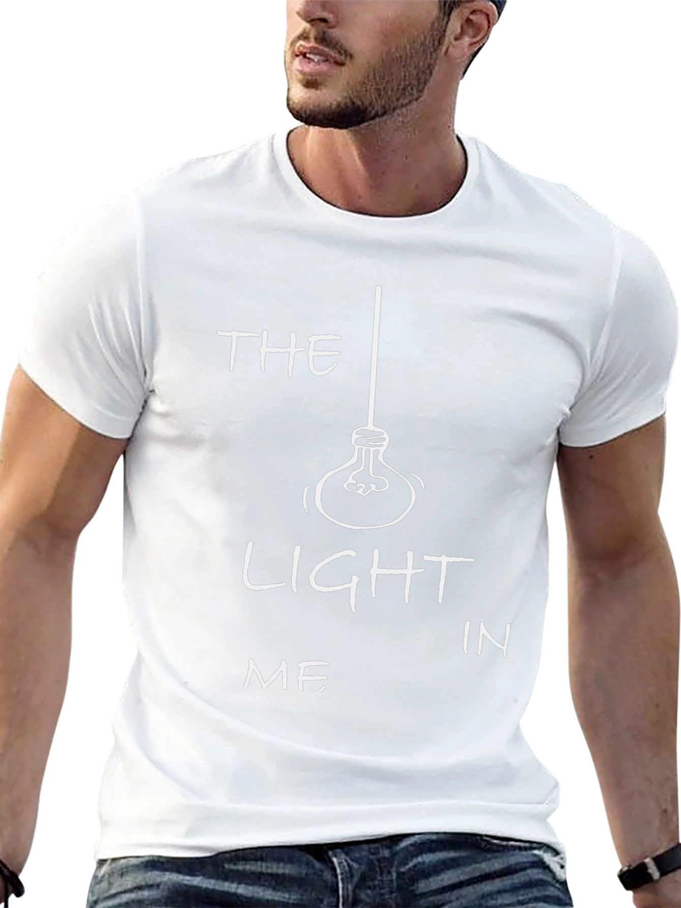 The Light In Me Graphic T-Shirt - Black