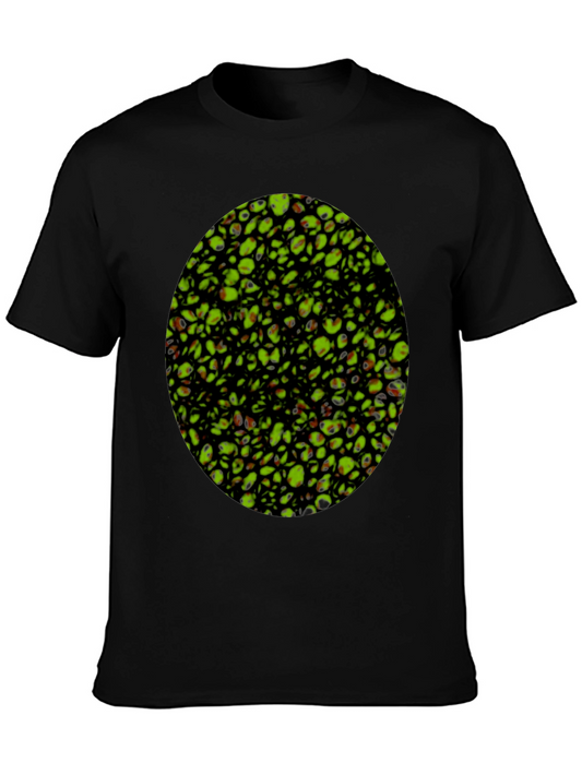 Abstract Pattern Black T-Shirt