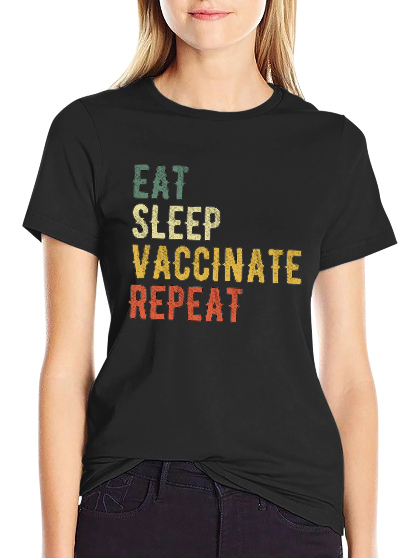 Eat Sleep Vaccinate Repeat T-Shirt
