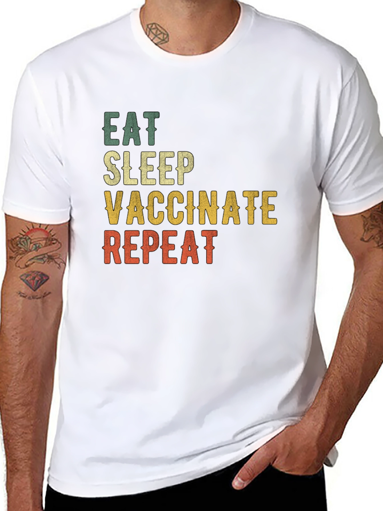 Eat Sleep Vaccinate Repeat T-Shirt