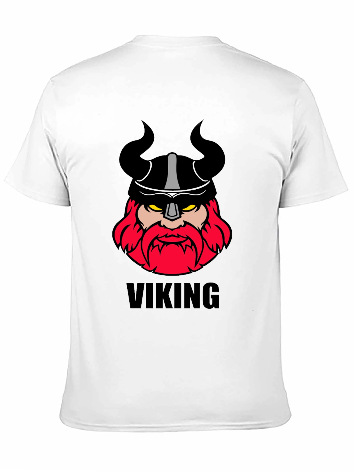 Viking Graphic Tee - Black Cotton T-Shirt